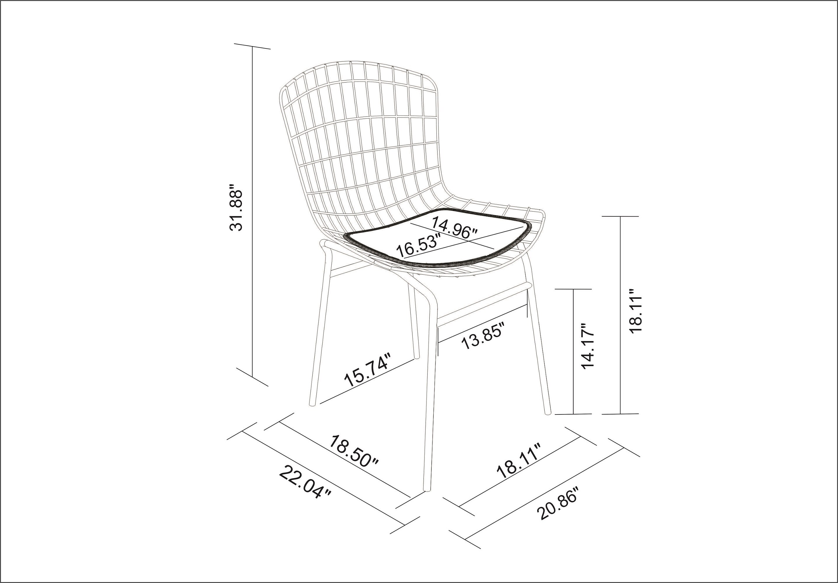 Manhattan Comfort 2-197AMC8 Dining-Chairs - View #3