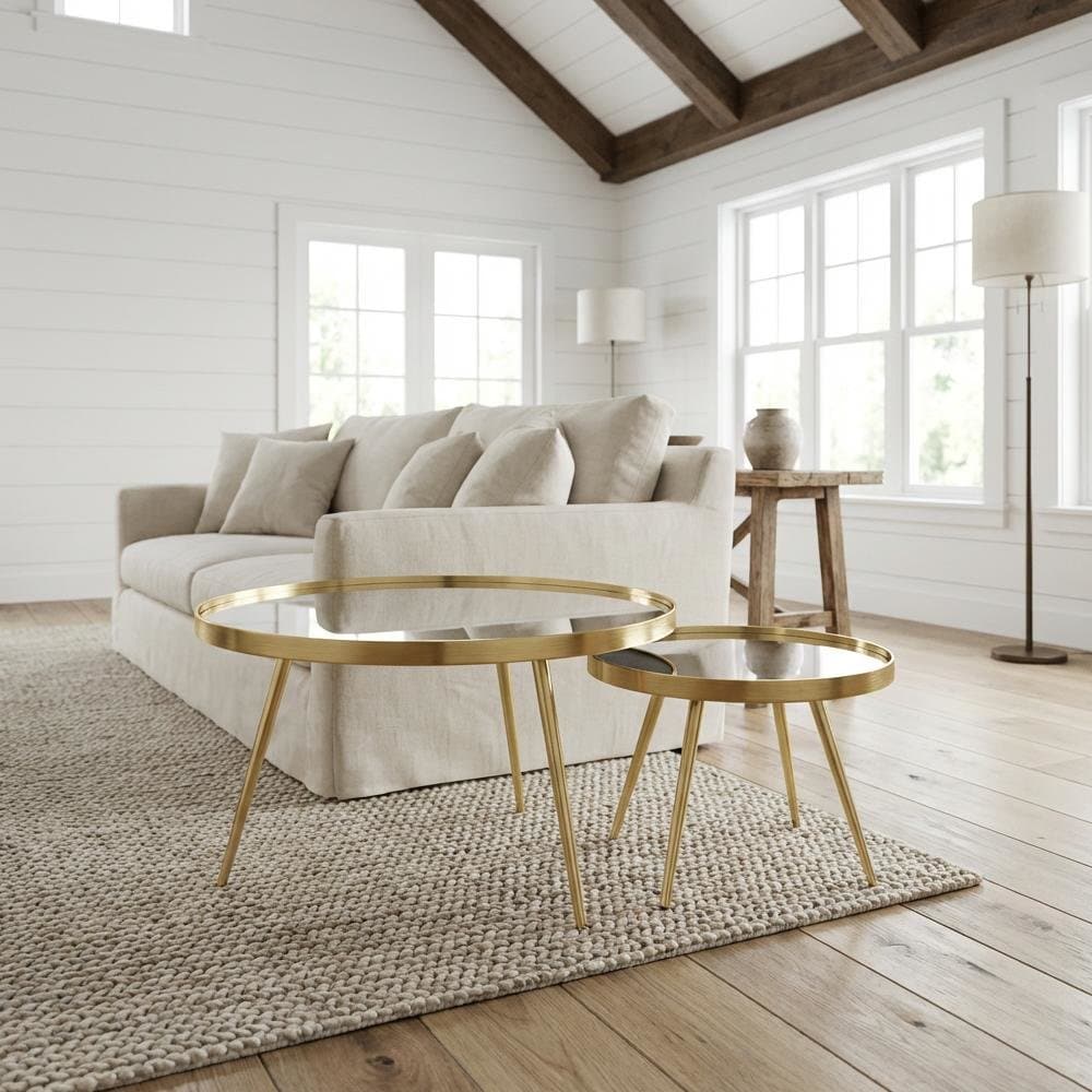 FurniFact BO3942311WHT Accent-Table-Sets - View #2