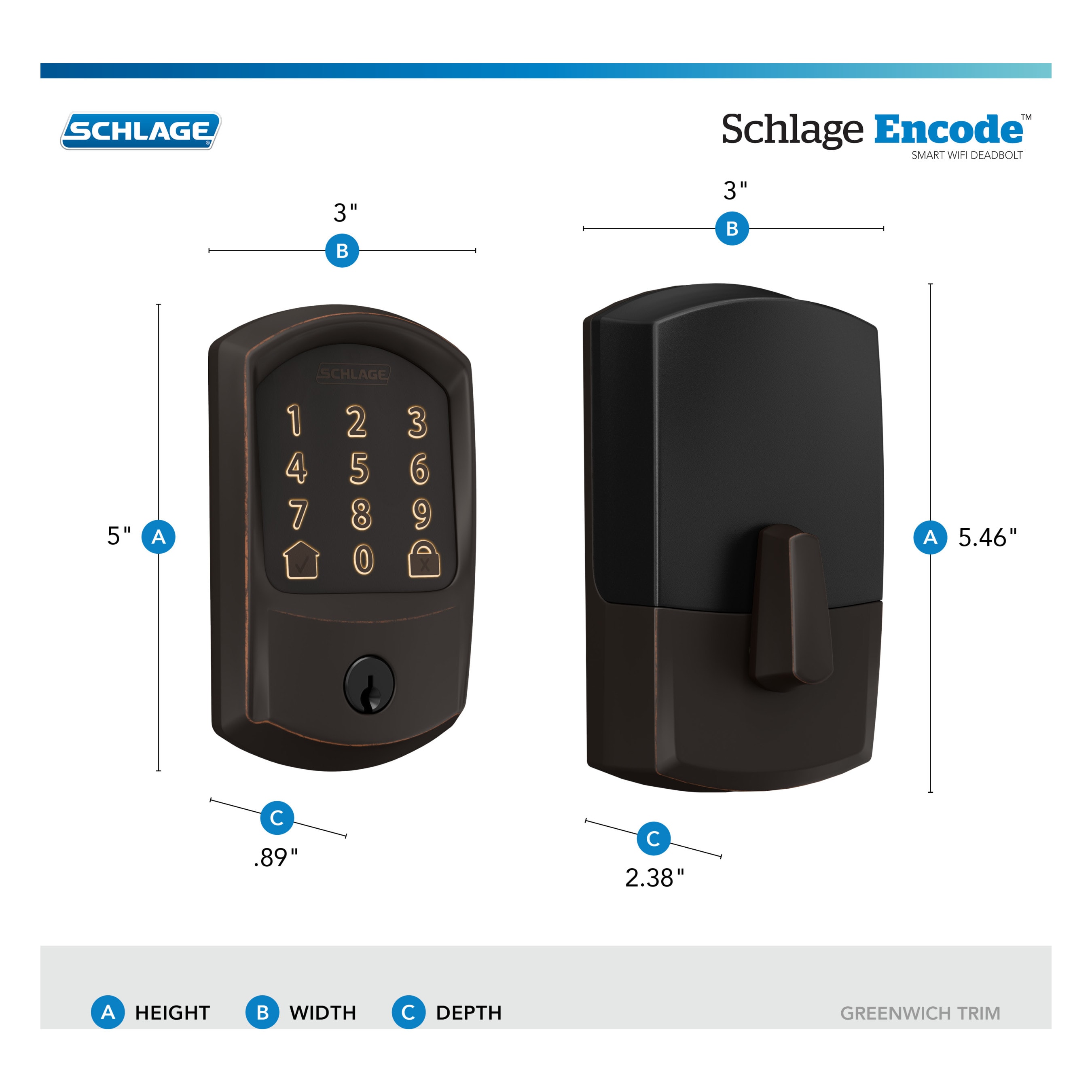 Schlage BE489WB V GRW 716 Electronic-Door-Locks - View #6