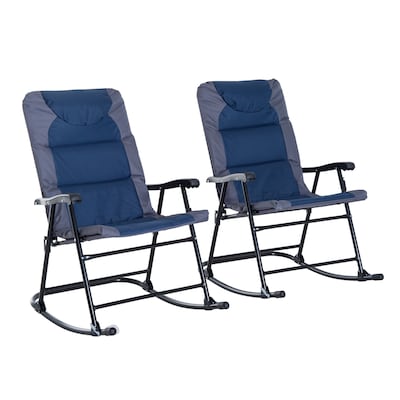 Sling Seat In The Patio Chairs, Rocking Folding Chairs Outdoor