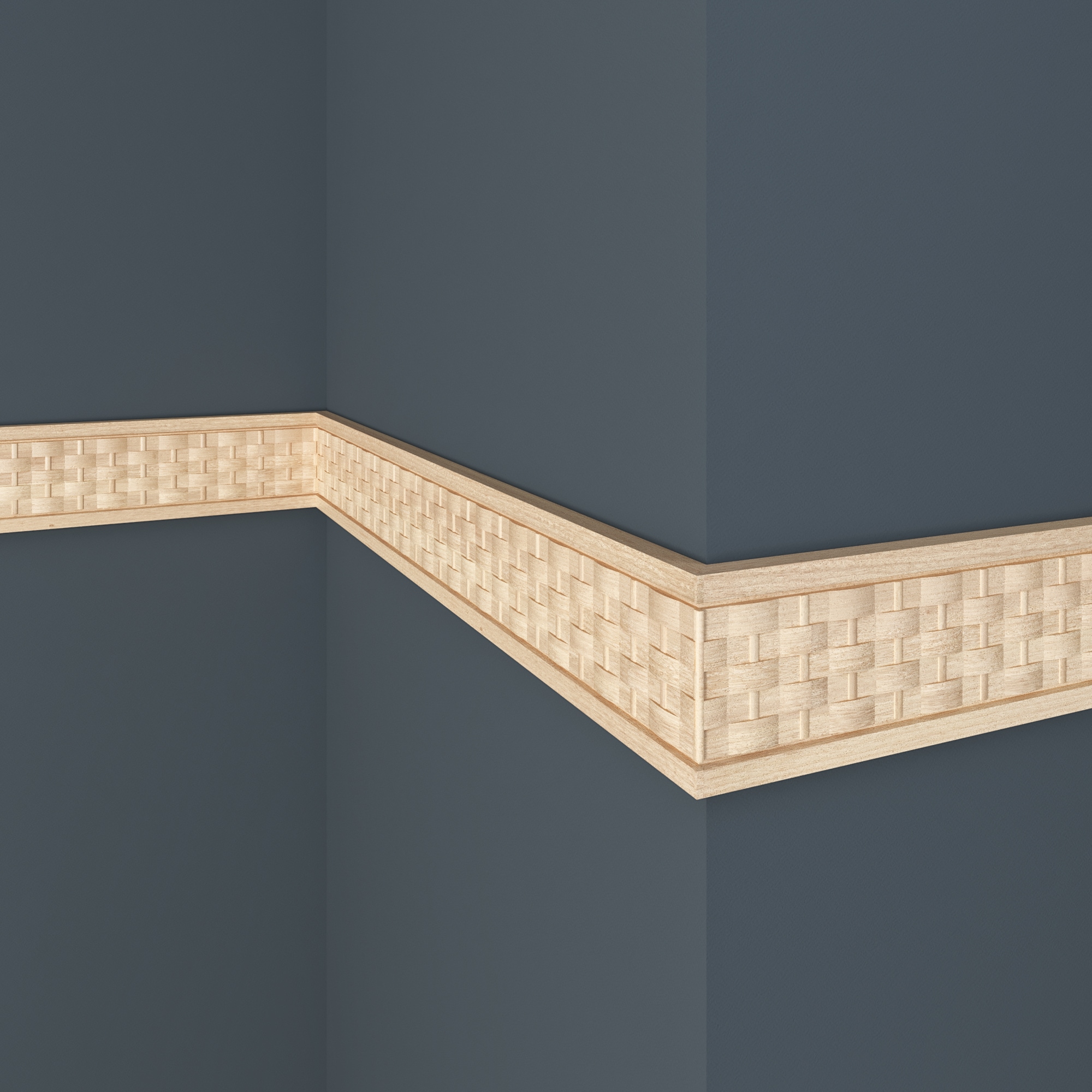 Ornamental Mouldings 990-8WHW Chair-Rail-Moulding - View #2