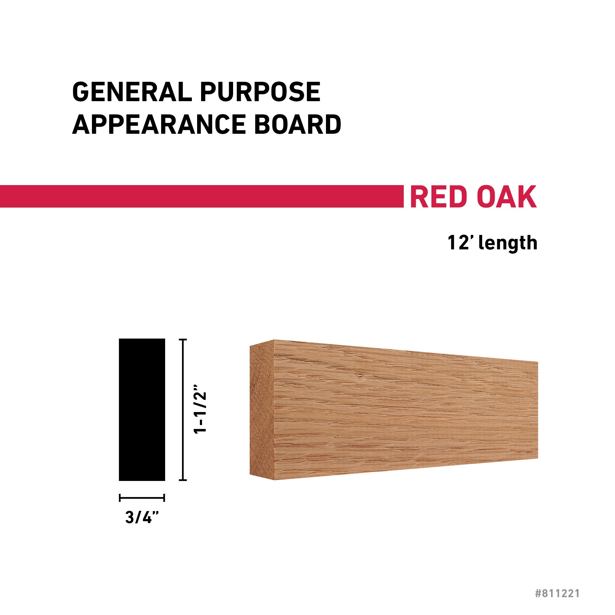 RELIABILT R 1X2 12 OAKSL Appearance-Boards - View #3