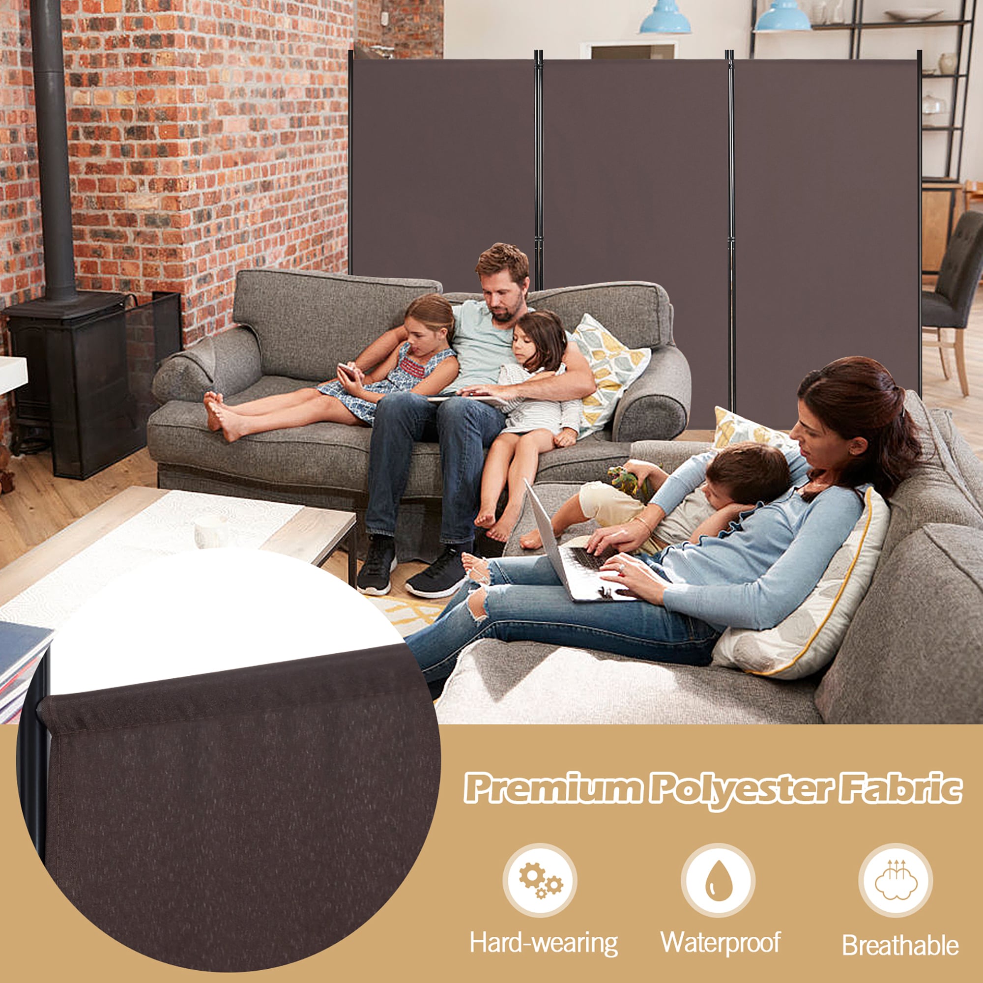 Goplus LWS00452 Indoor-Privacy-Screens - View #7