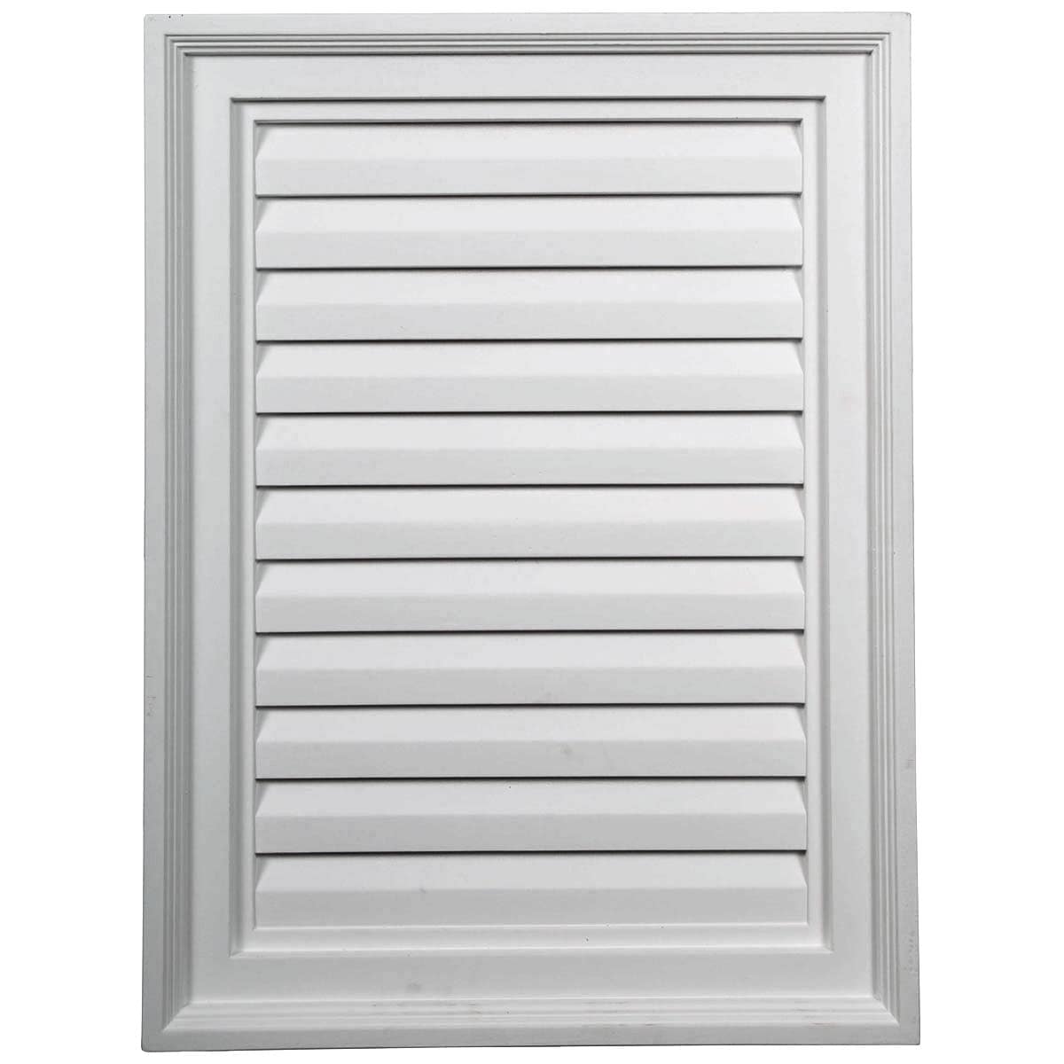 Ekena Millwork GVVE18X24D 16-Inches x 20-Inches White Rectangle Urethane Gable Louver Vent