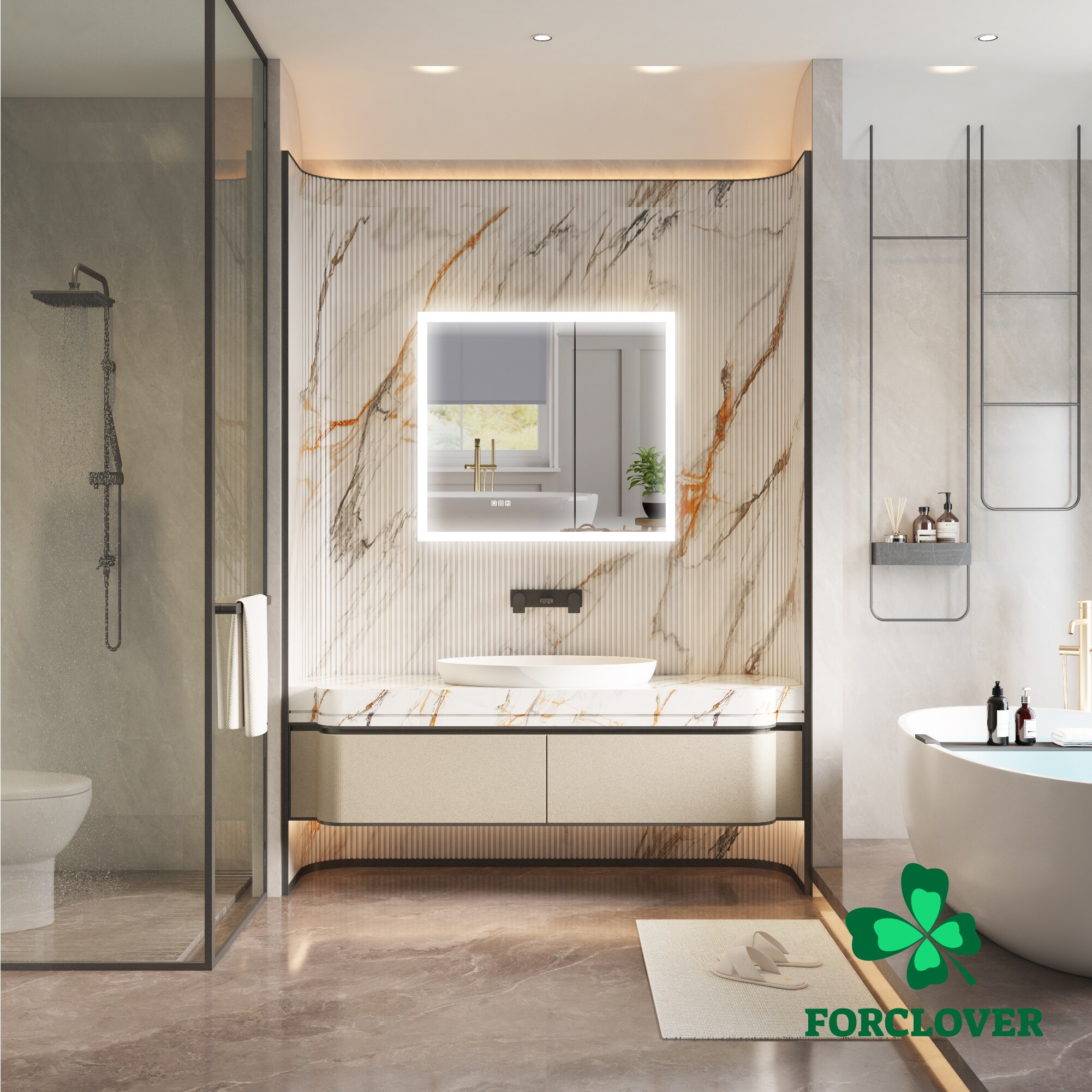 Forclover MCLE-W133632 Bathroom-Medicine-Cabinets - View #17