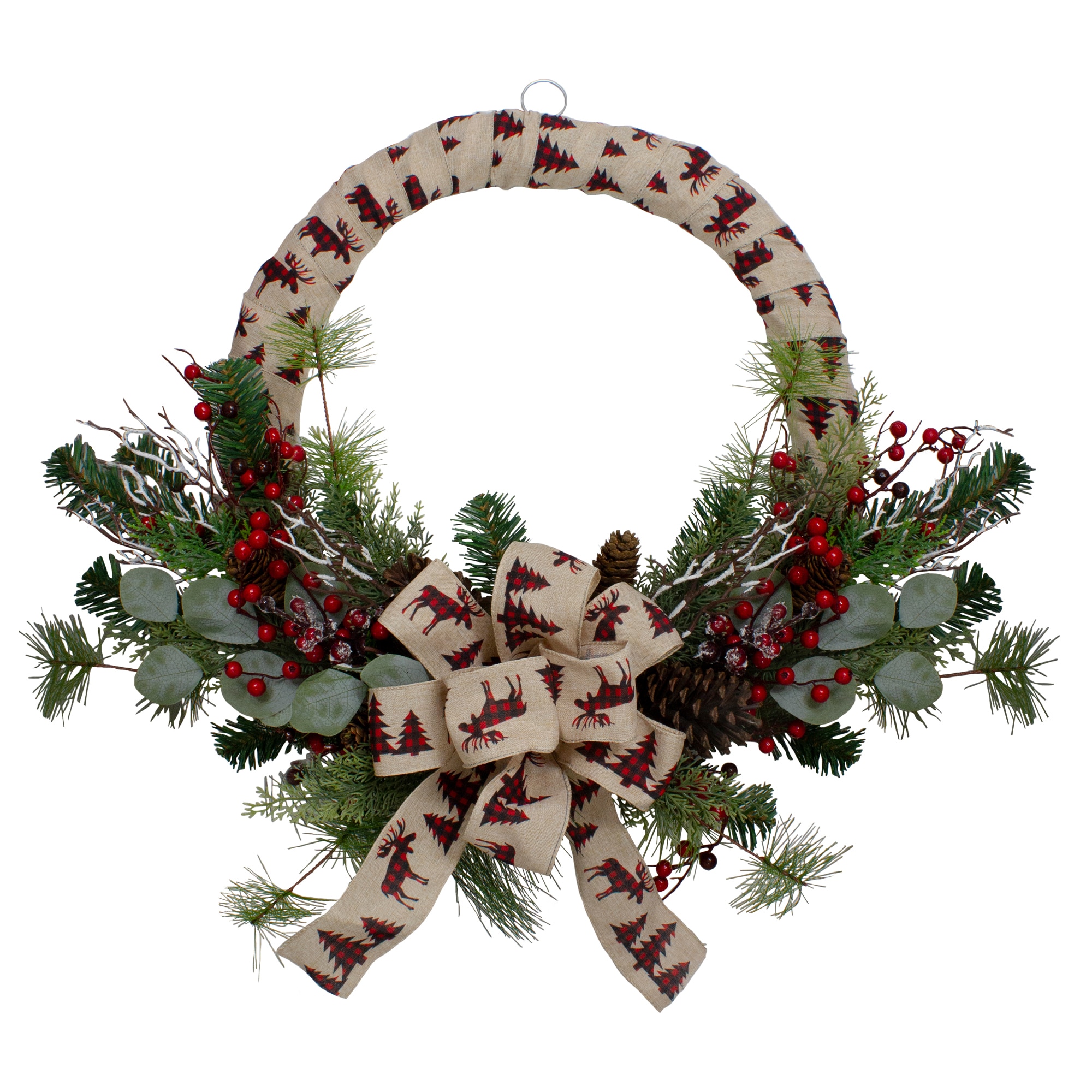 Northlight 34317263 24-in Indoor Green Artificial Christmas Wreath