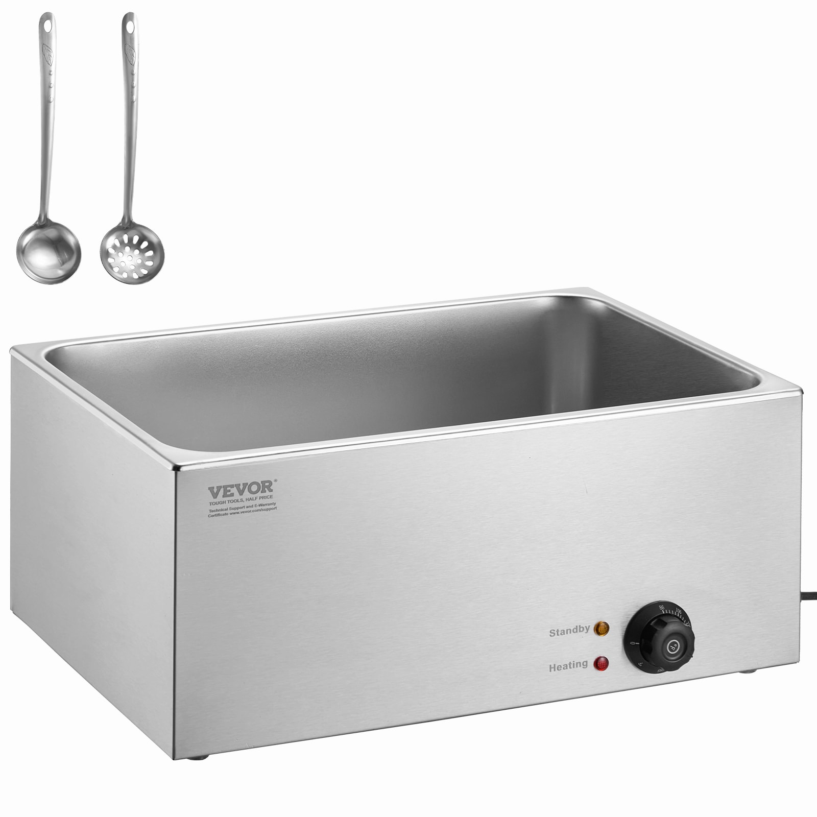 VEVOR ZZBWTCG11110V2UH6V1 1 -Station 9.5-Quart Commercial/Residential Electric Food warmer - Thumbnail
