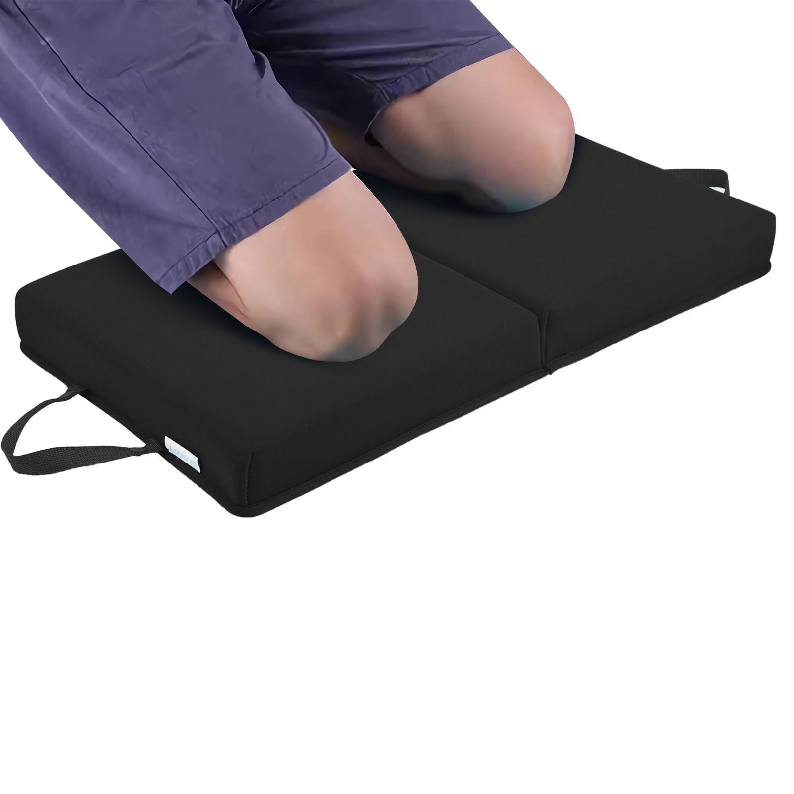 Adrinfly  Garden Kneeling Pad Memory Foam Knee Cushion Extra Thick Water Resistant Prayer Pillow for Work Yoga Physical Therapy Black