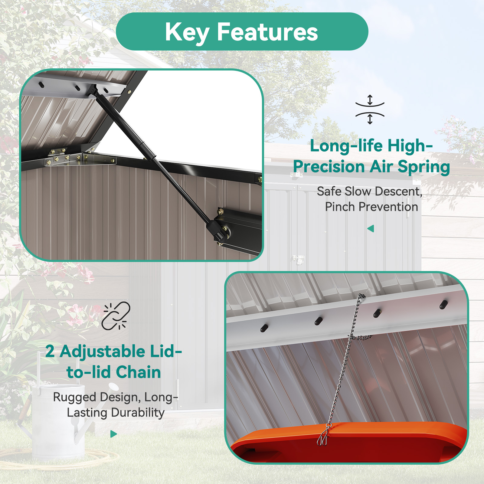 AOXUN AX-30111B Metal-Storage-Buildings-Sheds - View #8