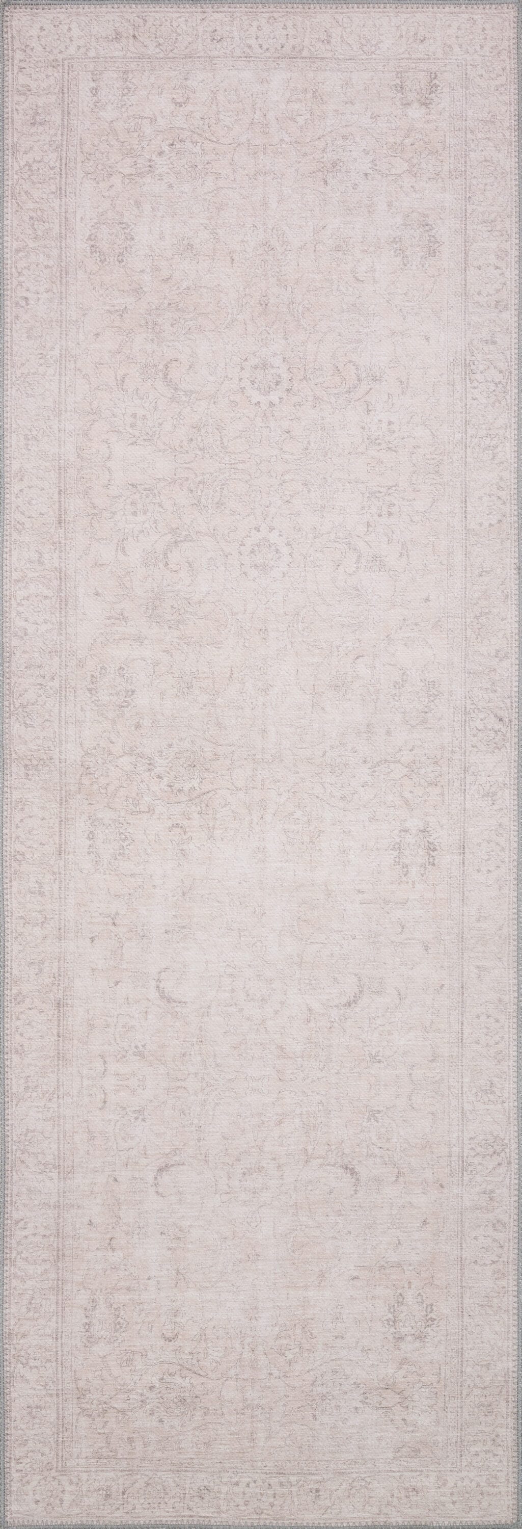 Gray Hand-Knotted Oriental Synthetic Area Rug
