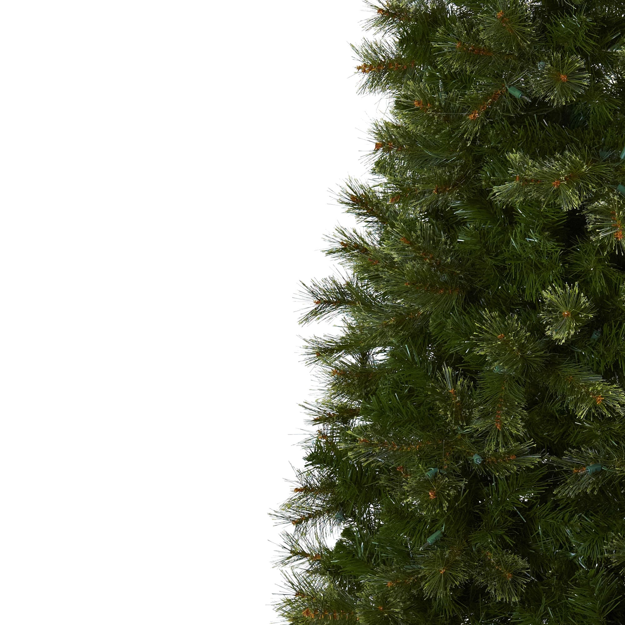 Nearly Natural 7.5-ft Fraser Fir Pre-lit Slim Artificial Christmas Tree ...