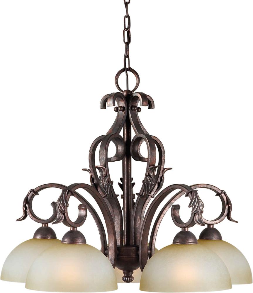 Shandy 1-Light Black Cherry Transitional Chandelier in the Chandeliers ...