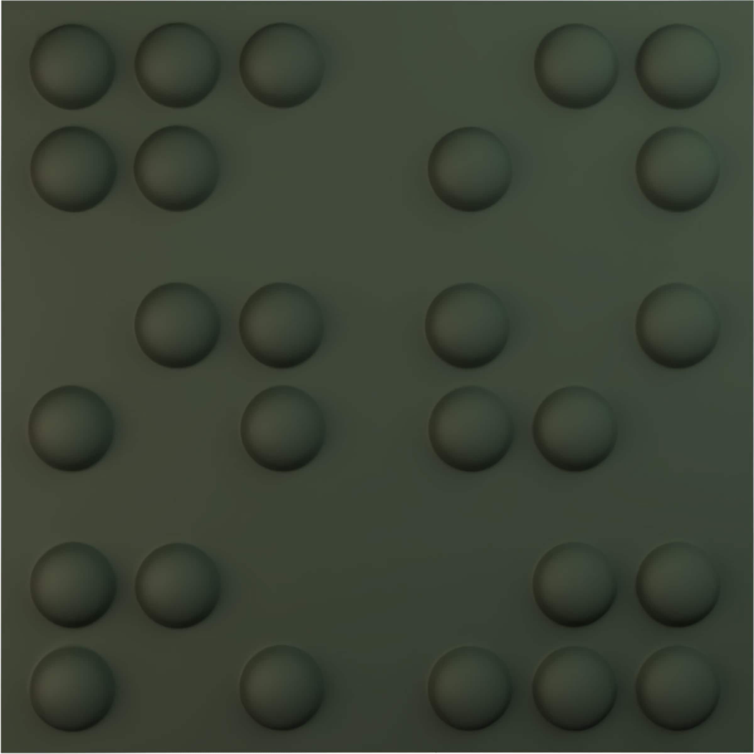 Ekena Millwork WP20X20EMGHC 19-5/8-in x 19-5/8-in Embossed Paintable/Stainable Green PVC Abstract Wall Panel ( 2.67-sq ft )