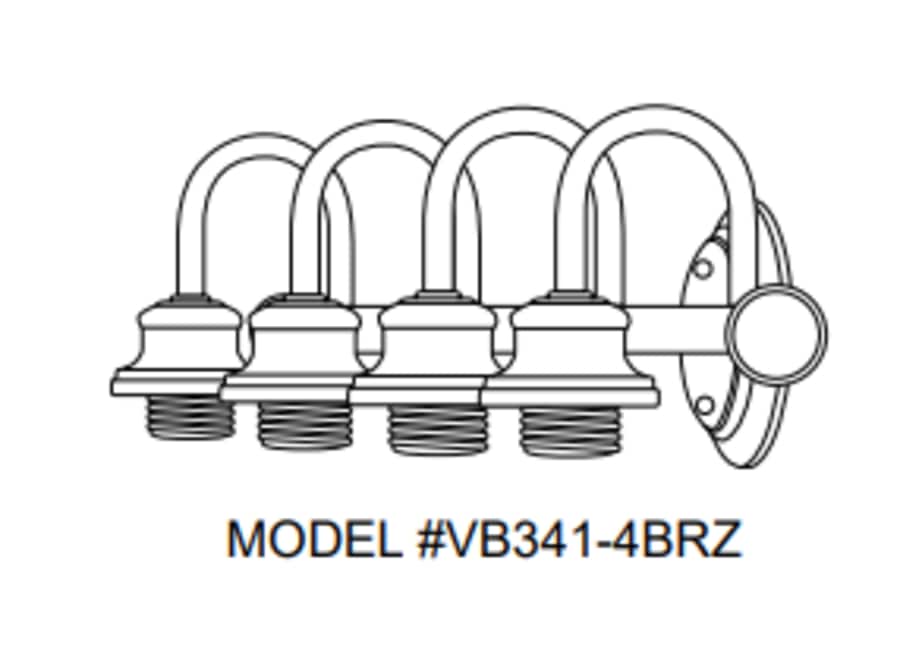 Style Selections VB341-4BRZ b089995 - View #3