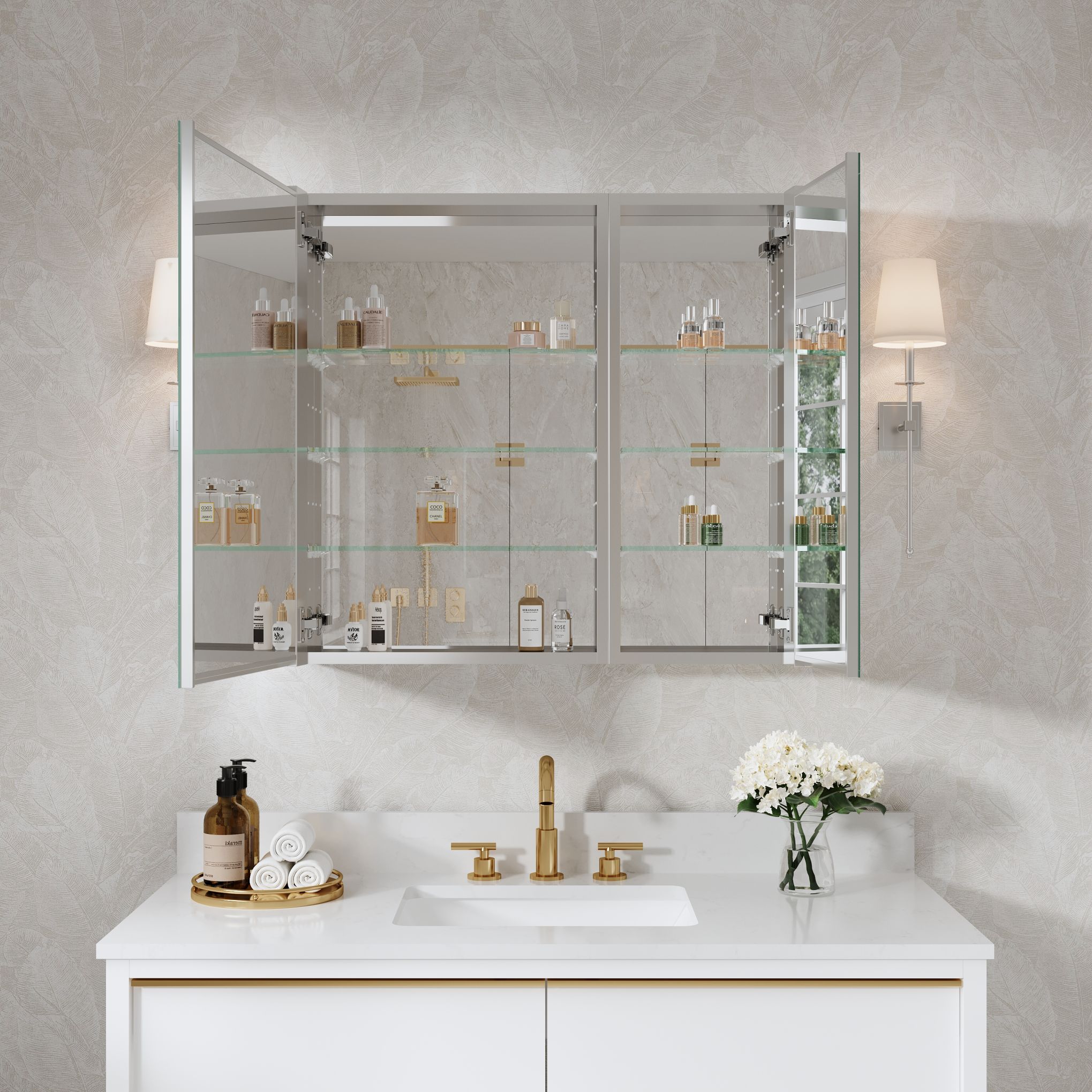WELLFOR ROSA2012LR Bathroom-Medicine-Cabinets - View #10