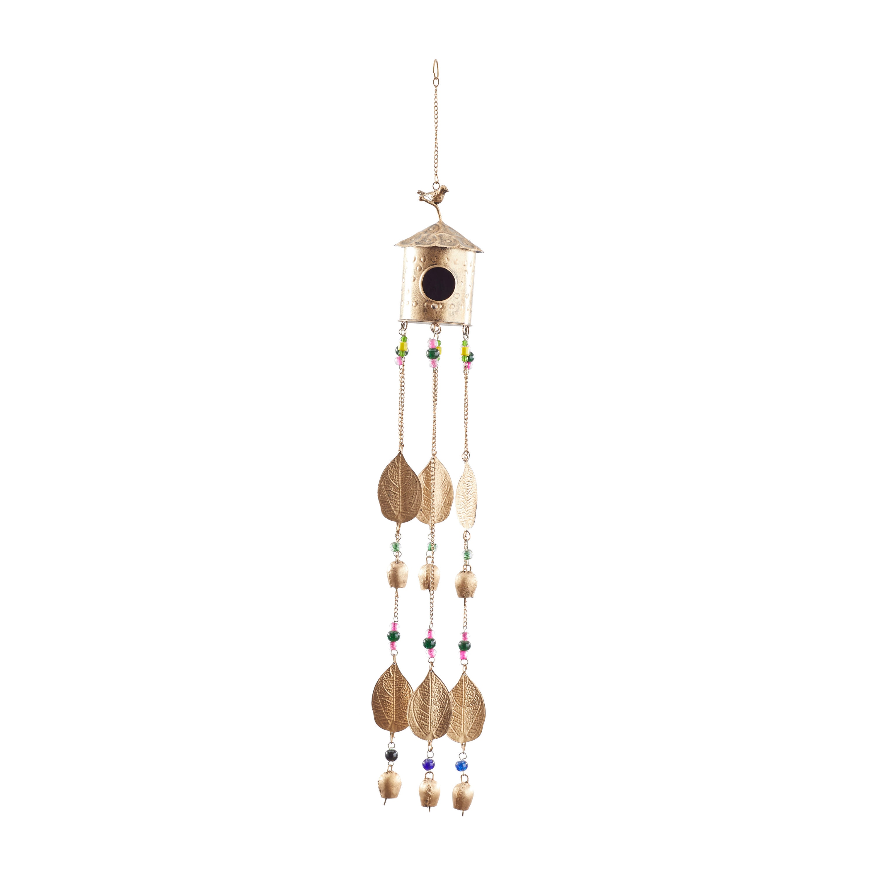 Grayson Lane 38-in Gold Metal Capiz Wind Chime in the Wind Chimes ...