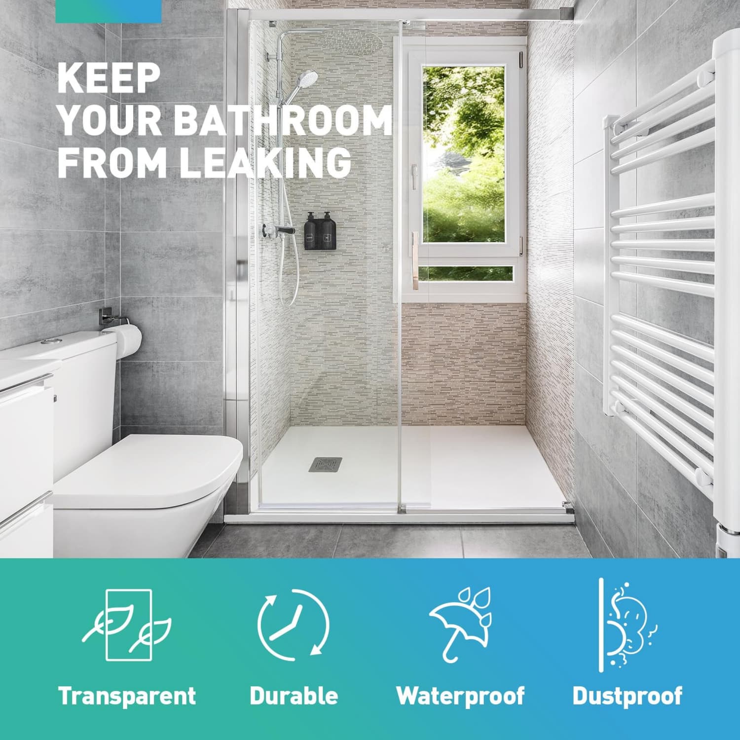 Angel Sar L2ZQYA707SDS01 Tub-Shower-Door-Sweeps - View #5