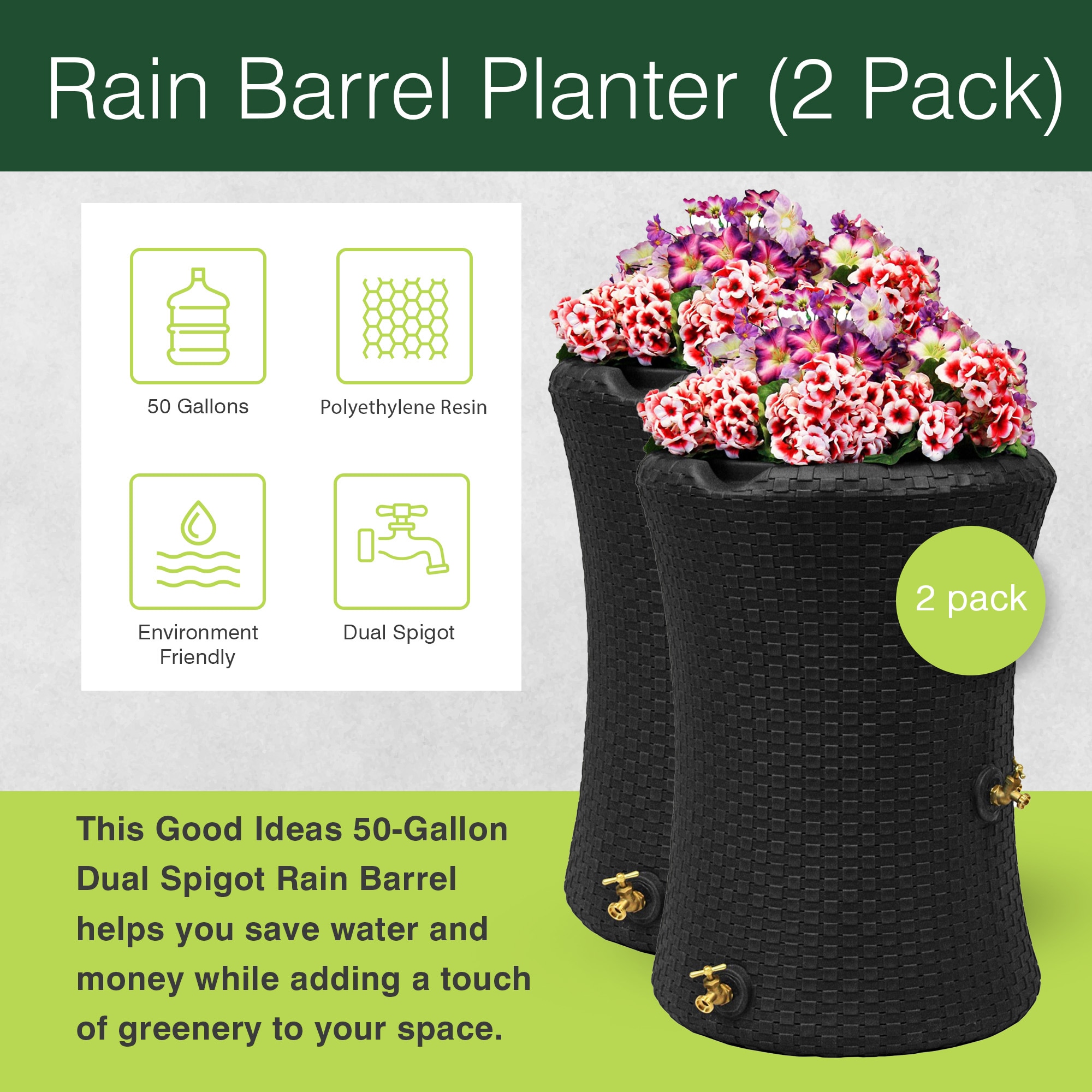 Good Ideas 393849 Rain-Barrels - View #3