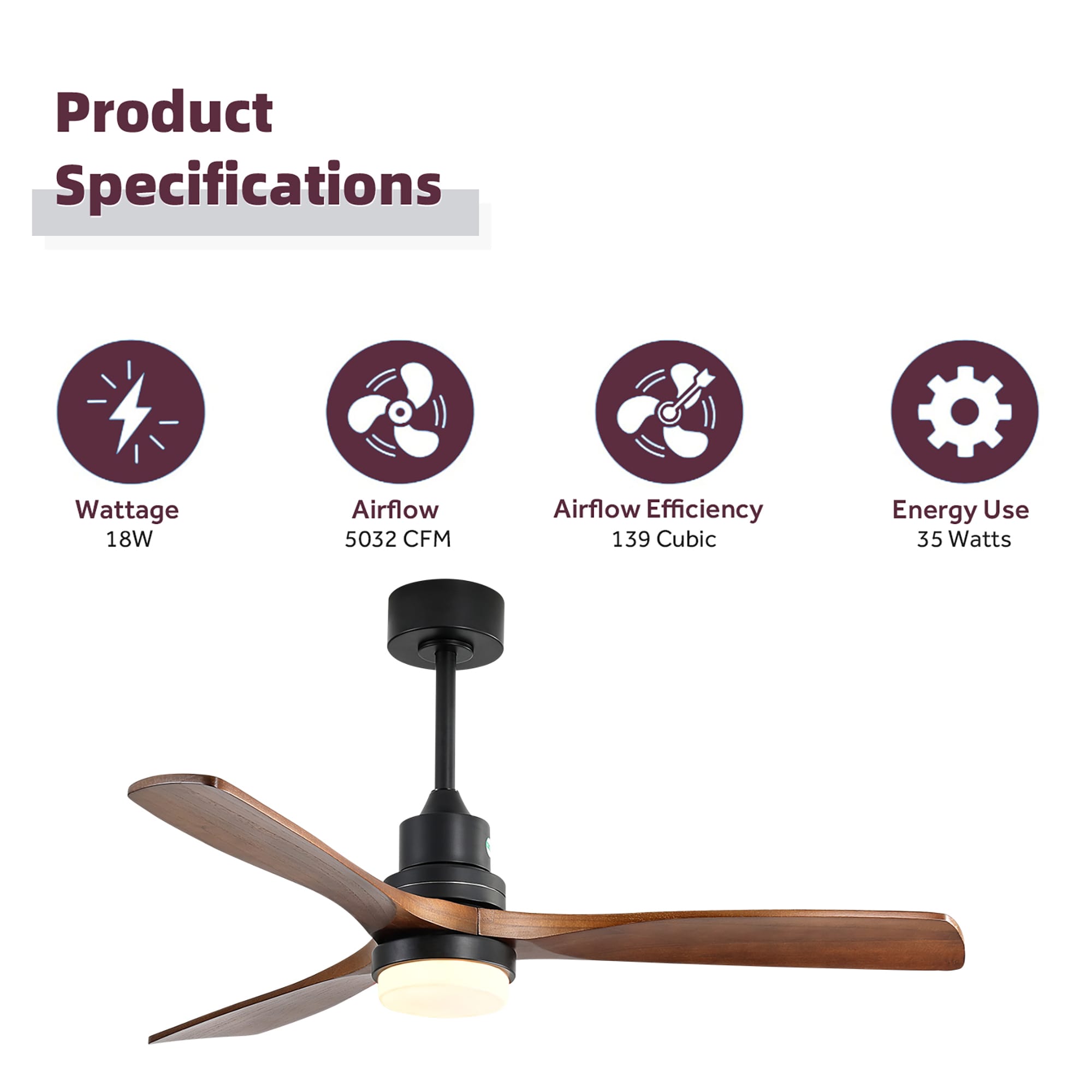 Forclover WYL1-D52PSY Ceiling-Fans - View #4