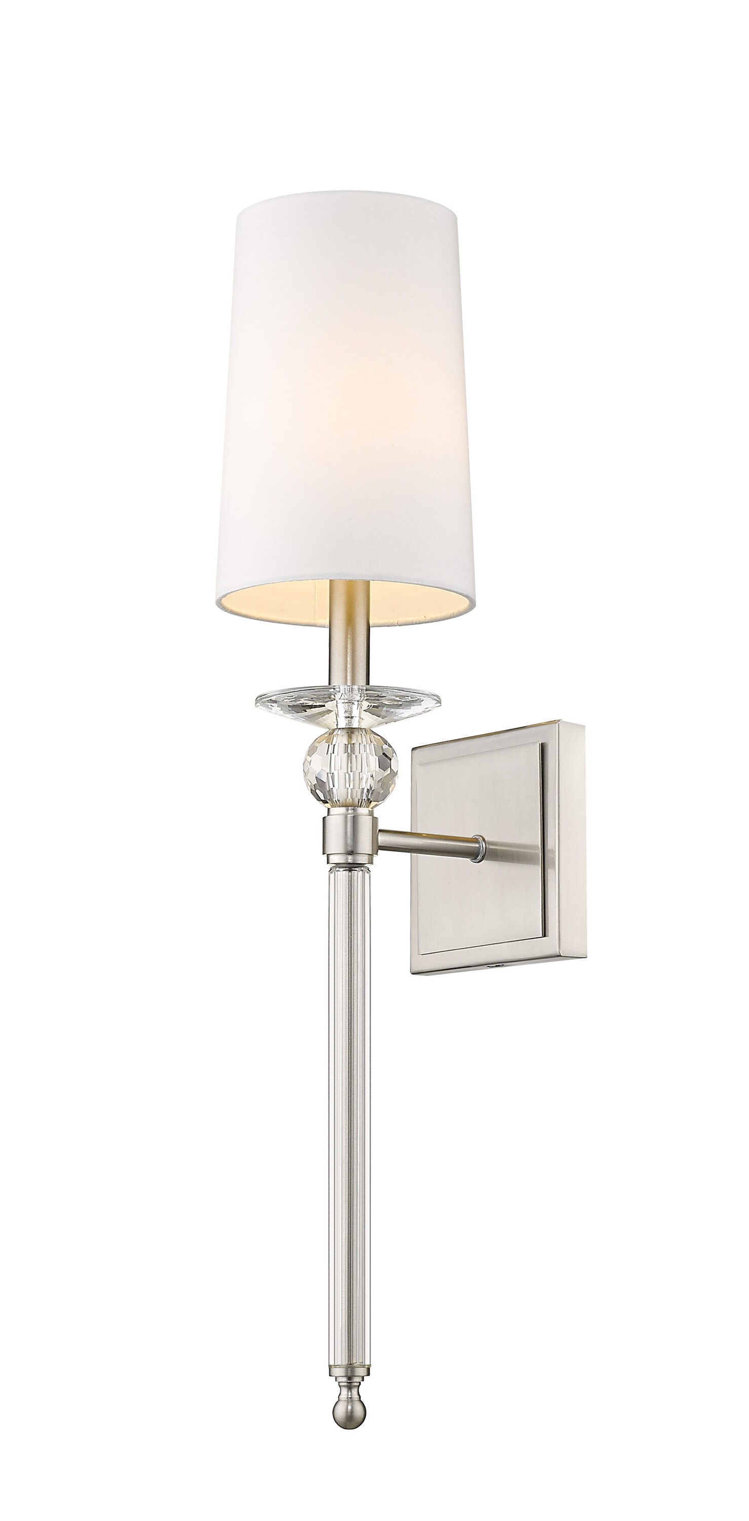 brushed nickel sconces