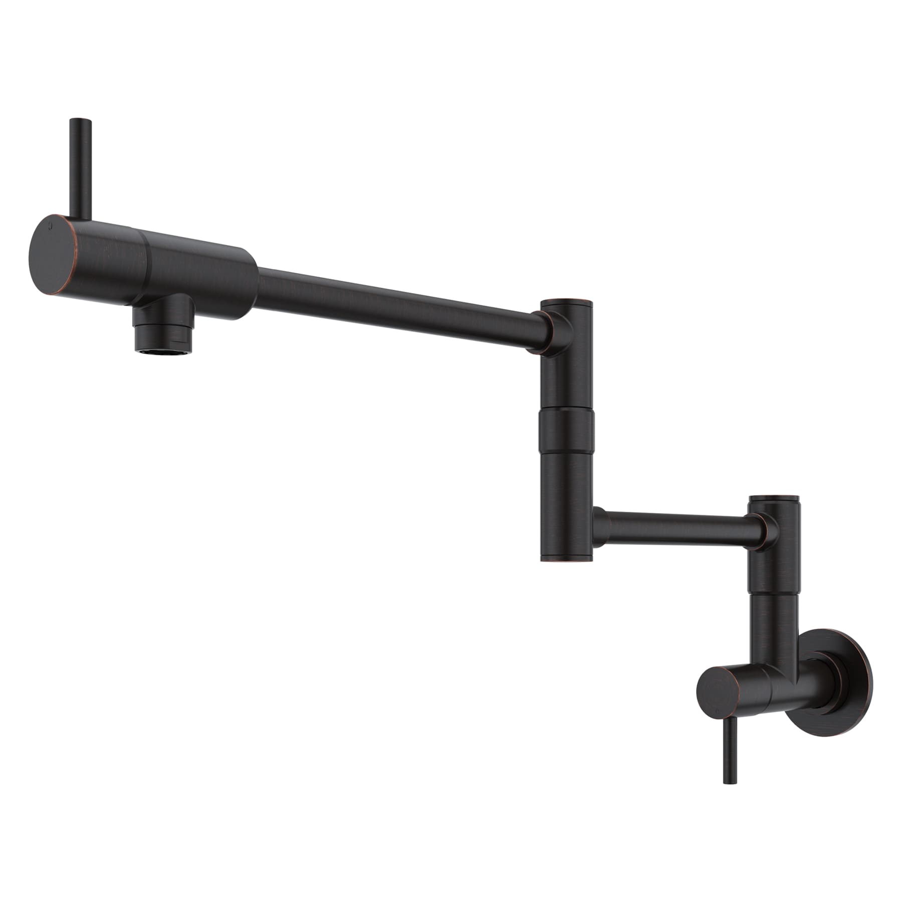 Pfister Lita Tuscan Bronze Double Handle Wall-mount Pot Filler Kitchen ...