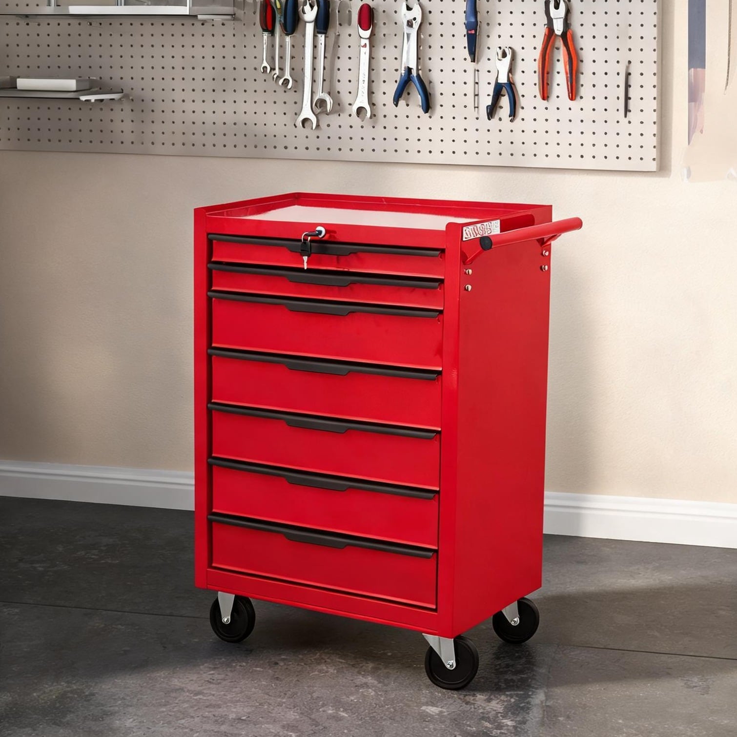 SunJet Drawers Cabinet combining 700-Pound Capacity Metal Frame and Cylinder Lock with Carbon Steel