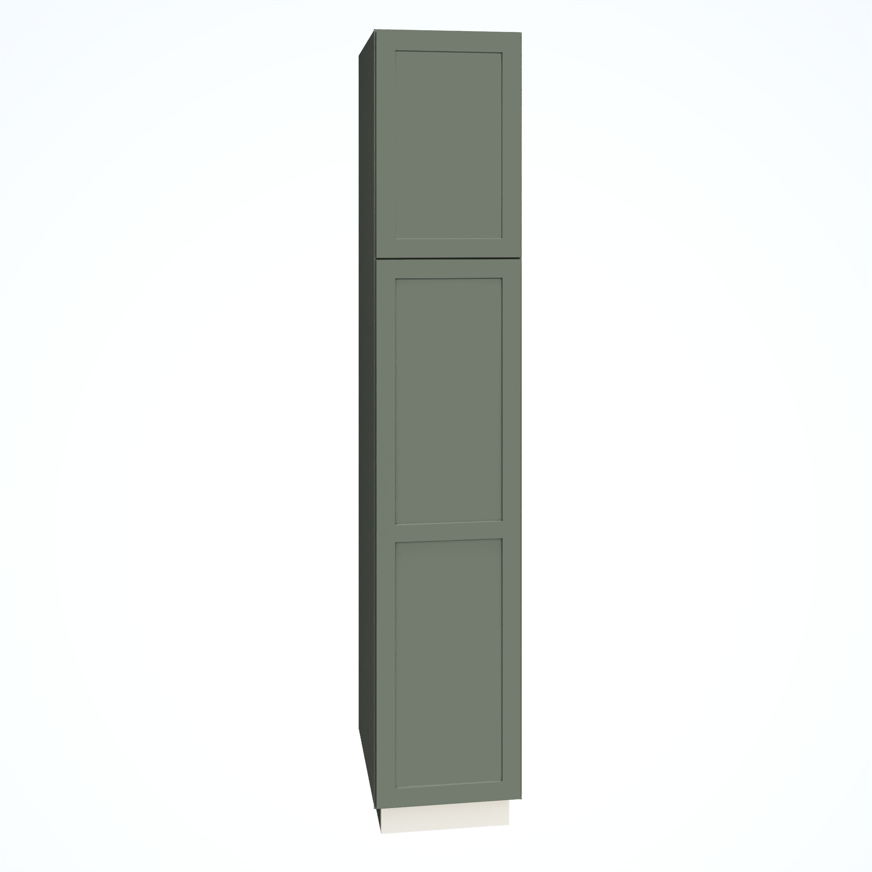 Diamond Express 61H-U189324R Jamestown 18-in W x 93-in H x 24-in D Retreat Green Pantry Fully assembled Plywood Cabinet (Recessed Panel Shaker)