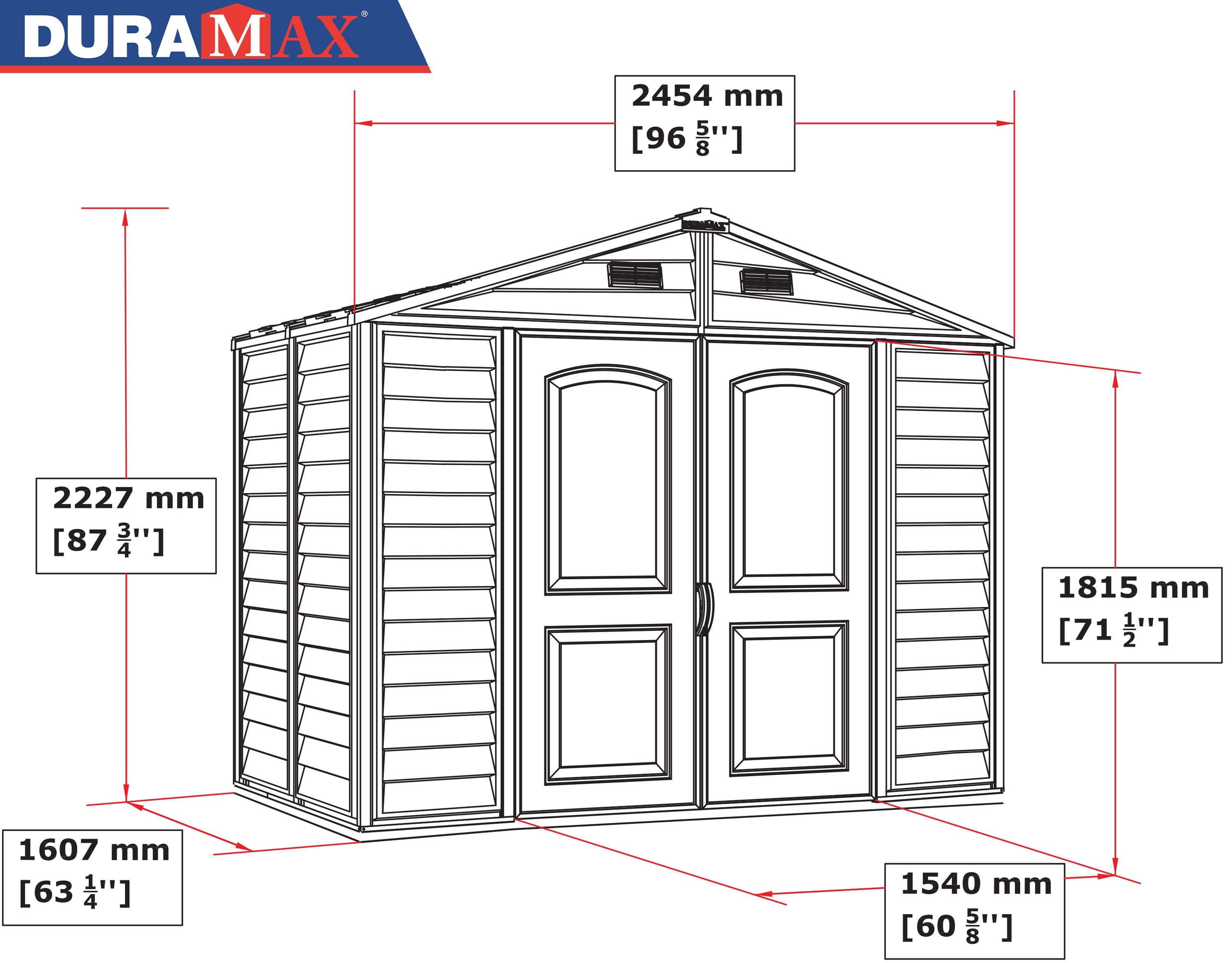 DuraMax Building Products 30115 Vinyl-Resin-Storage-Buildings - View #12