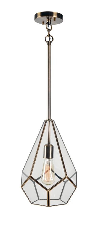 North Star Designs NSD10223 Waynesboro Metallic Glam Geometric Mini Hanging Pendant Light