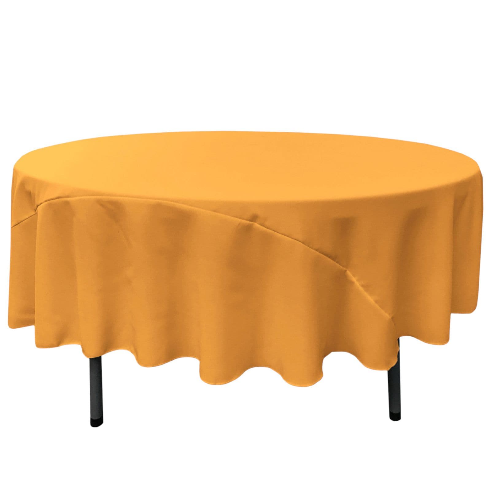 Slickblue Round Dining Room Polyester Poplin Table Cover for 90 Inch Round Table Multiple Color Options