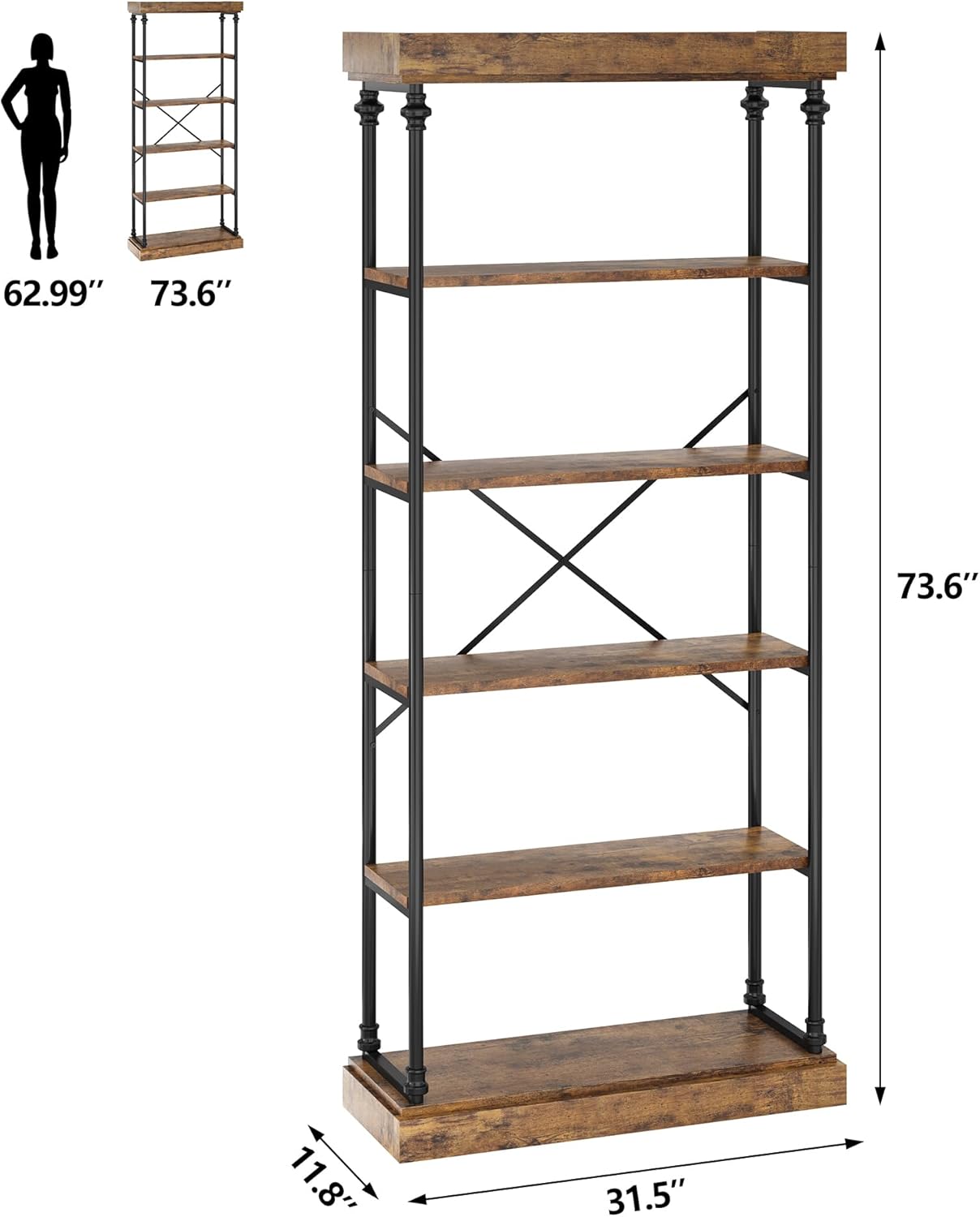 Qeetex LHF-SJ-PHO-0YILHHRO bookcases - View #2