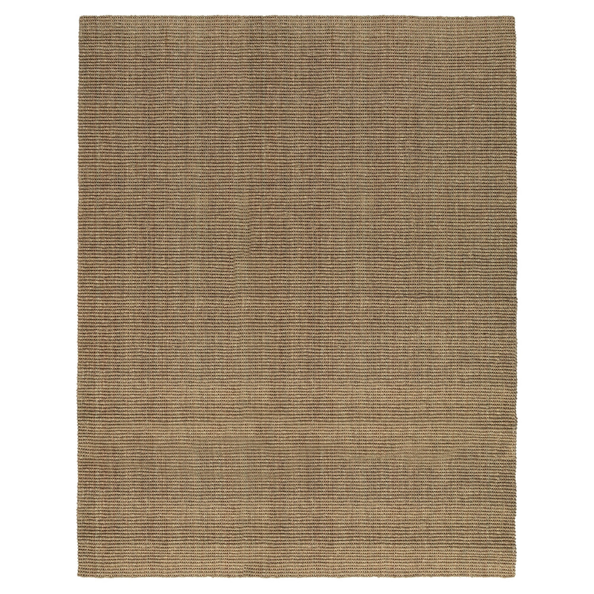 Benzara BM299319 Tufted Seagrass Brown Rectangular Indoor/Outdoor Area rug