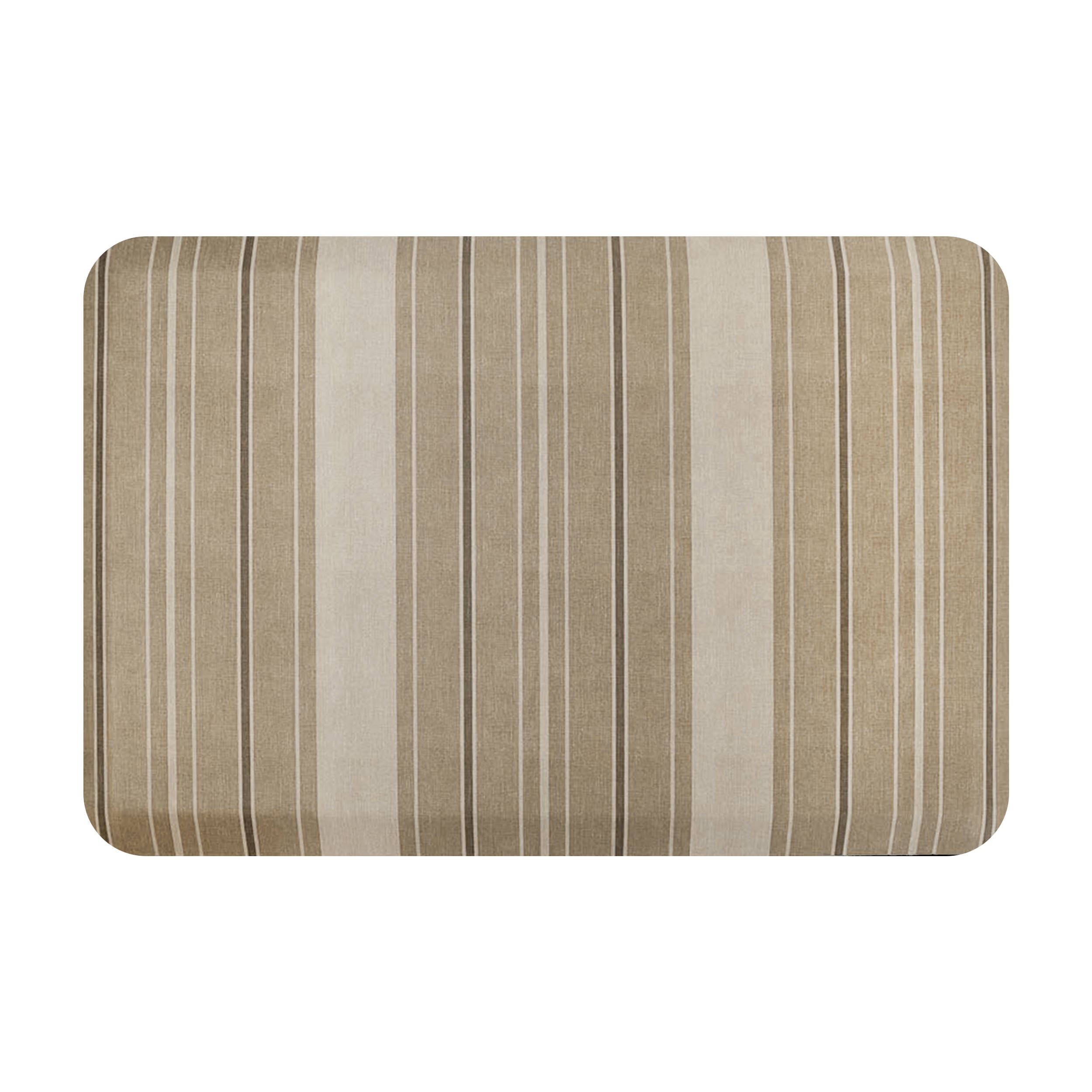 Bungalow Flooring 20958010203107 22-in x 32-in Tan Indoor Kitchen Mat