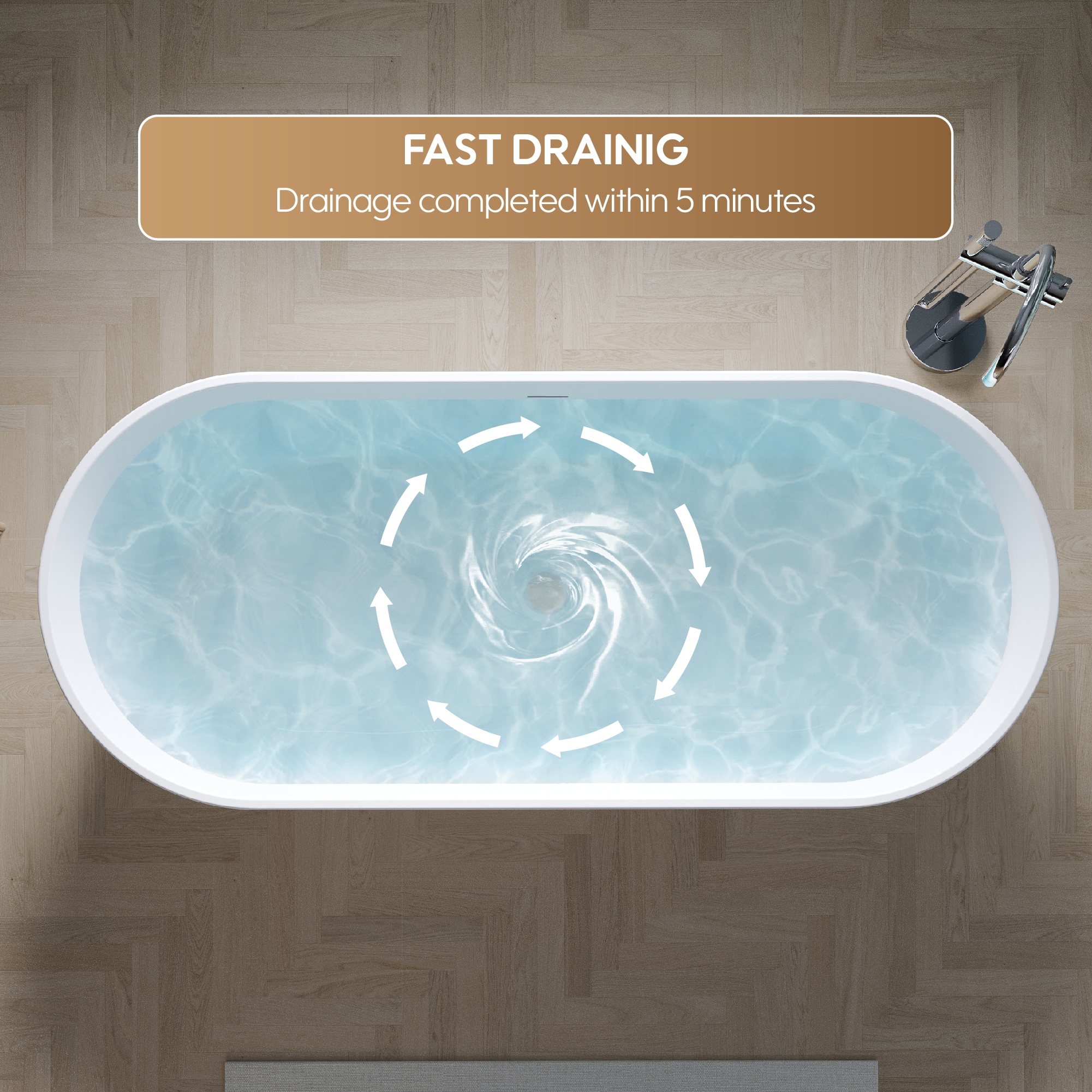WELLFOR TO-ED-BV30GYBK bathtubs - View #10