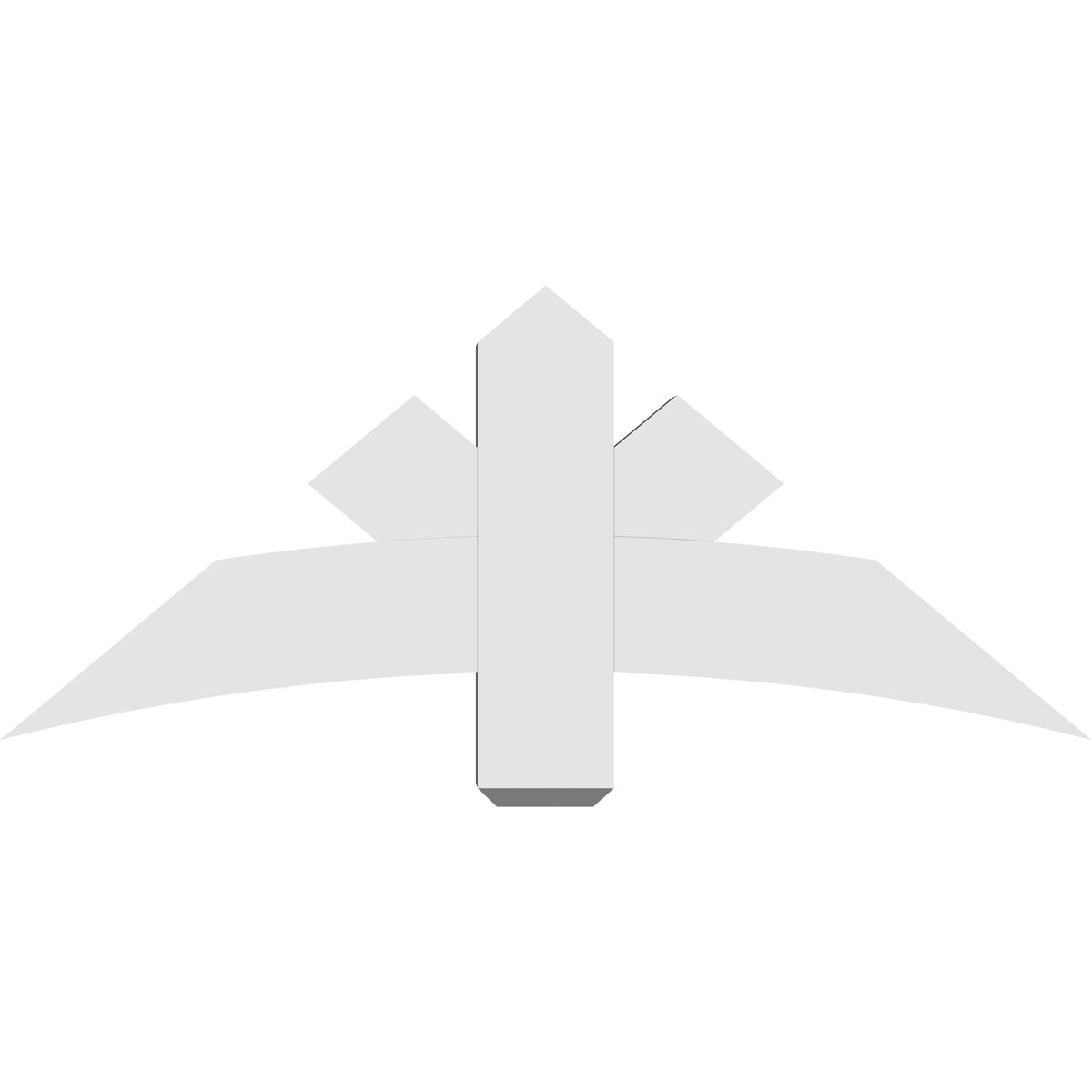 Ekena Millwork GBP048X20X0406ALB00 Exterior-Brackets-Braces - View #4