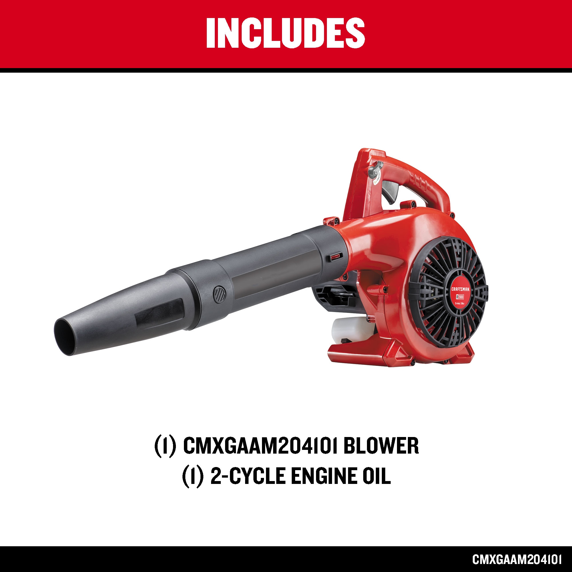 CRAFTSMAN B2000 25-cc 2-cycle 410-CFM 180-MPH Gas Handheld Leaf Blower CMXGAAM204101 Sansujyuku sansujyuku.com