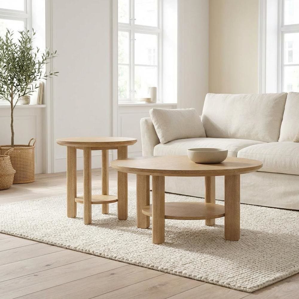 FurniFact BO4035151WHT Accent-Table-Sets - View #3
