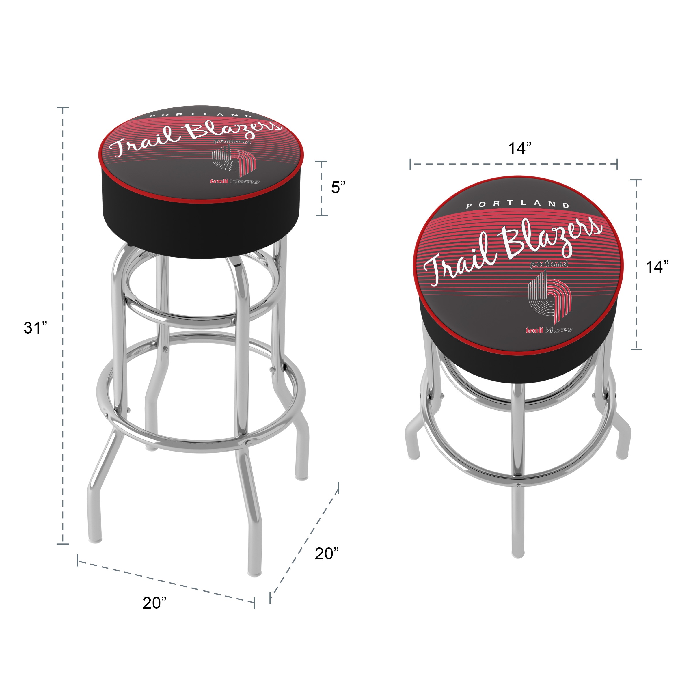 Trademark Gameroom NBA1000HC-PTB-TWN stools - View #5