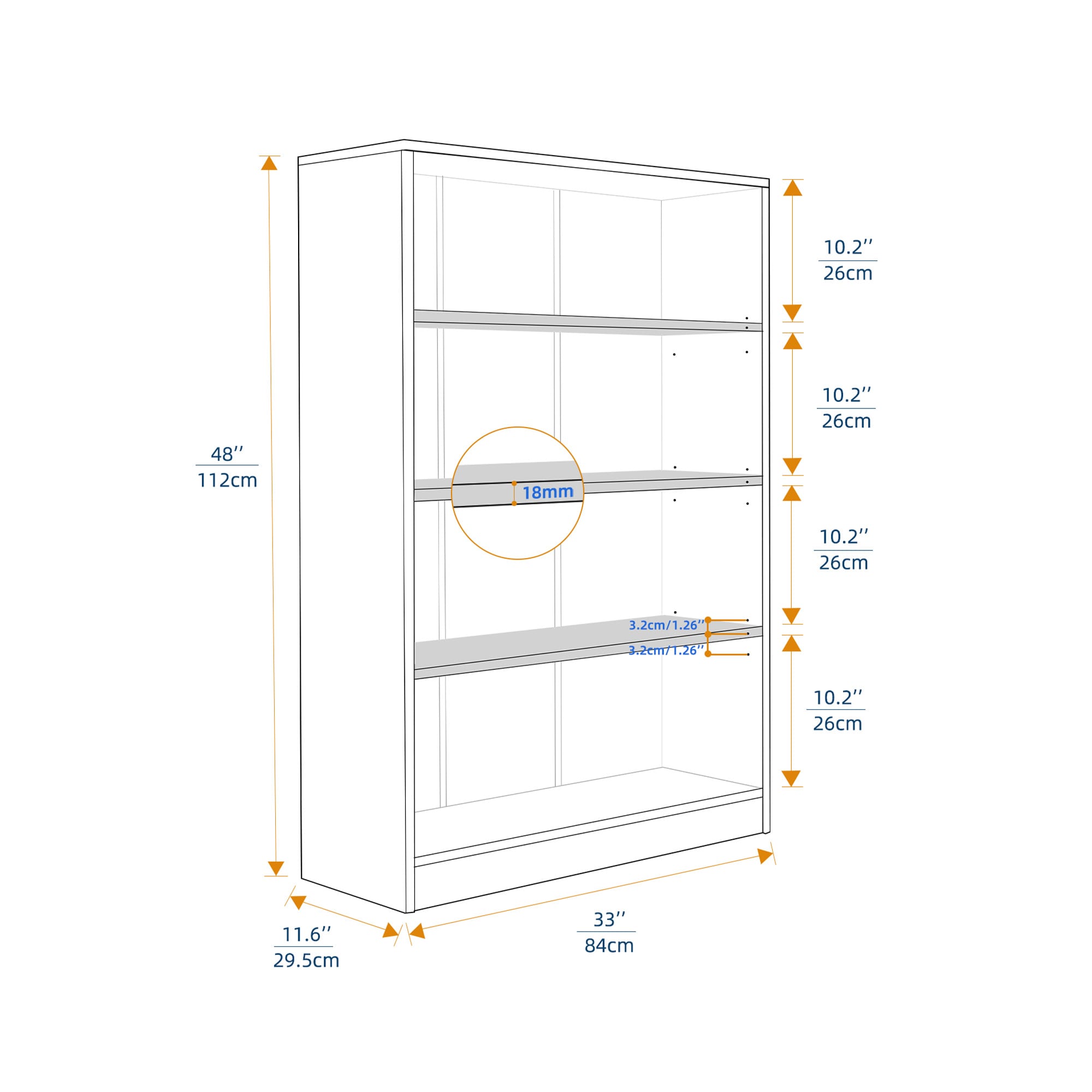 Wooakway FXLS0607-604E62 bookcases - View #5