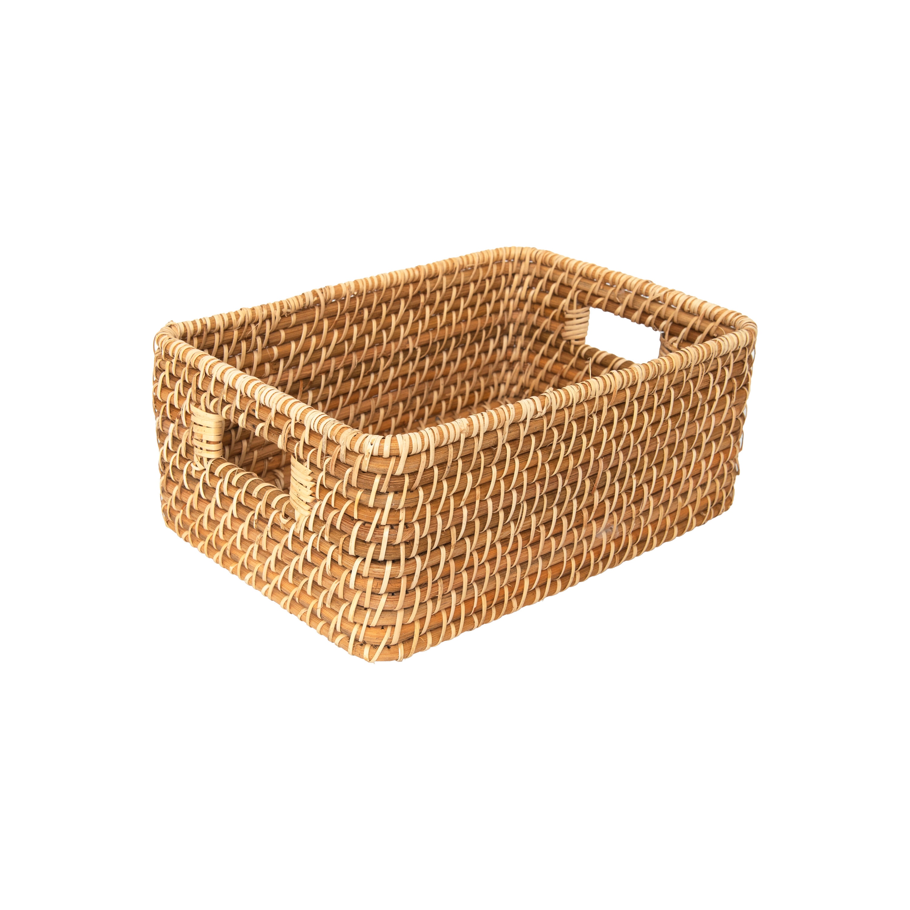 we think storage (13.13-in W x 5.5-in H x 9.5-in D) Natural Rattan ...