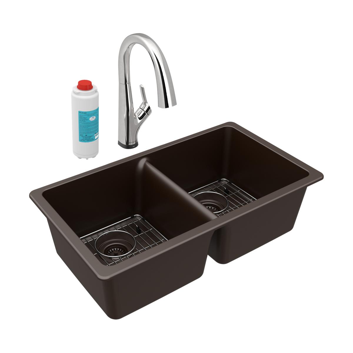 Elkay ELGU3322BK0FLC Kitchen-Sinks - View #2