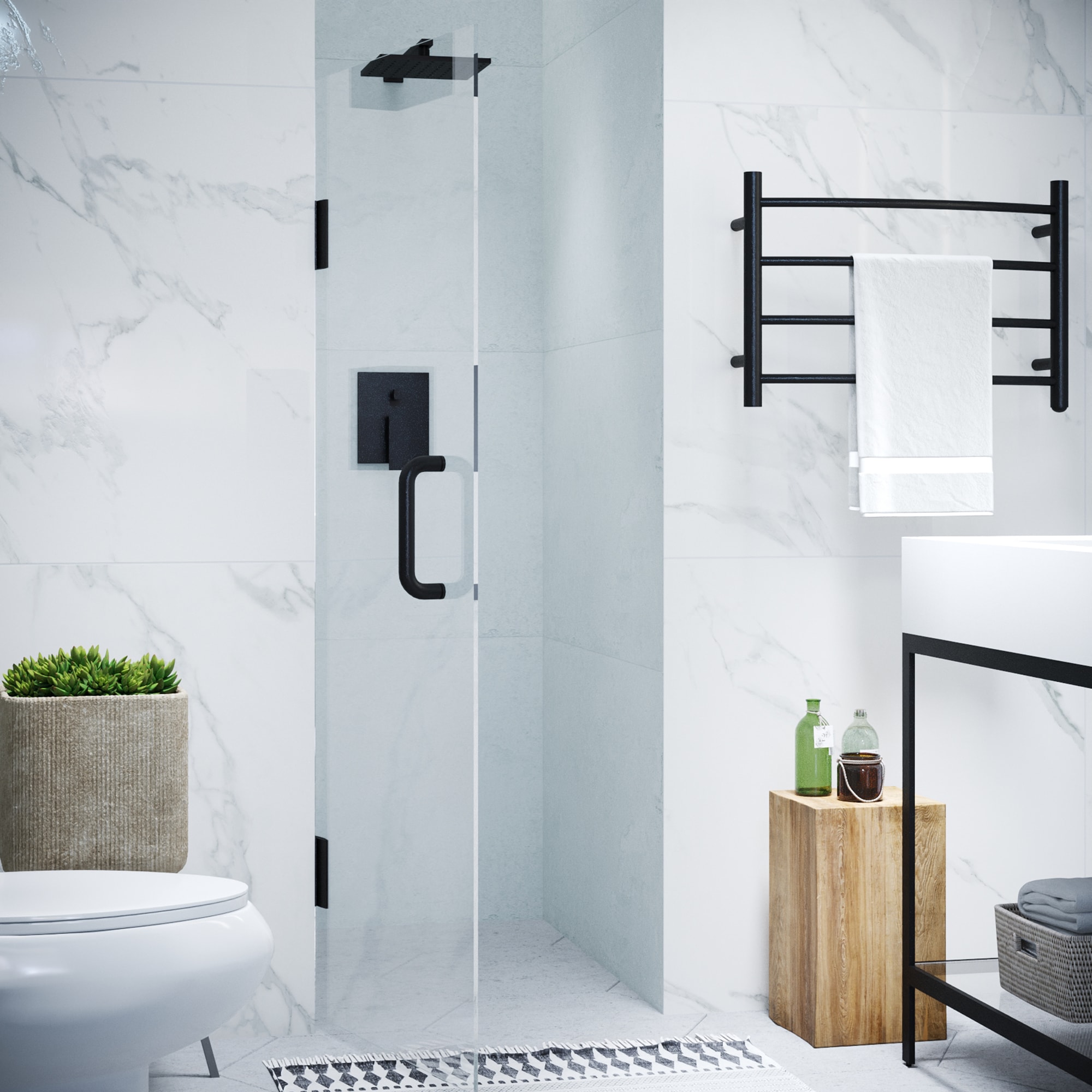 The matte black bathroom trend