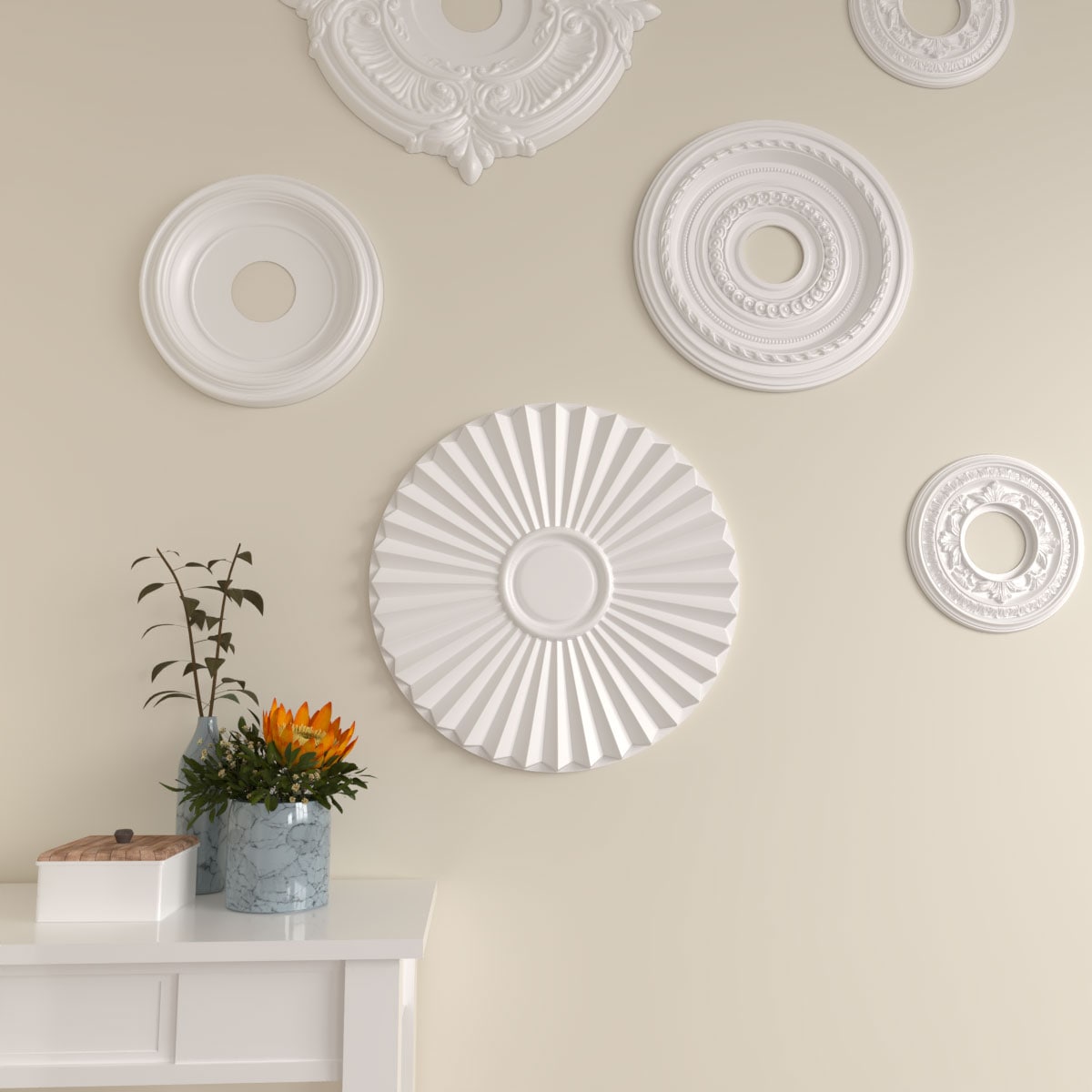 Ekena Millwork CM20SH Ceiling-Medallions - View #7
