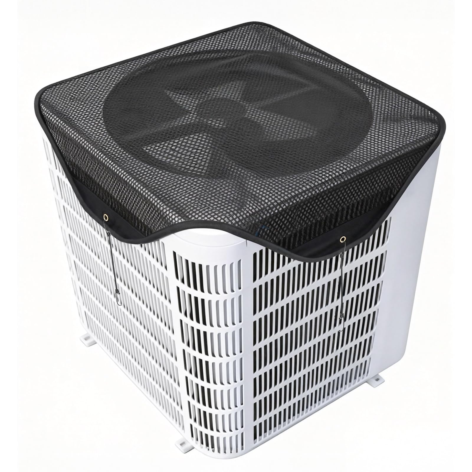 Phyfalip  Central Air Conditioner Cover 36 x 36 Inch Universal Mesh Top for Outdoor Units All Season Protection Adjustable Elastic Cords Durable