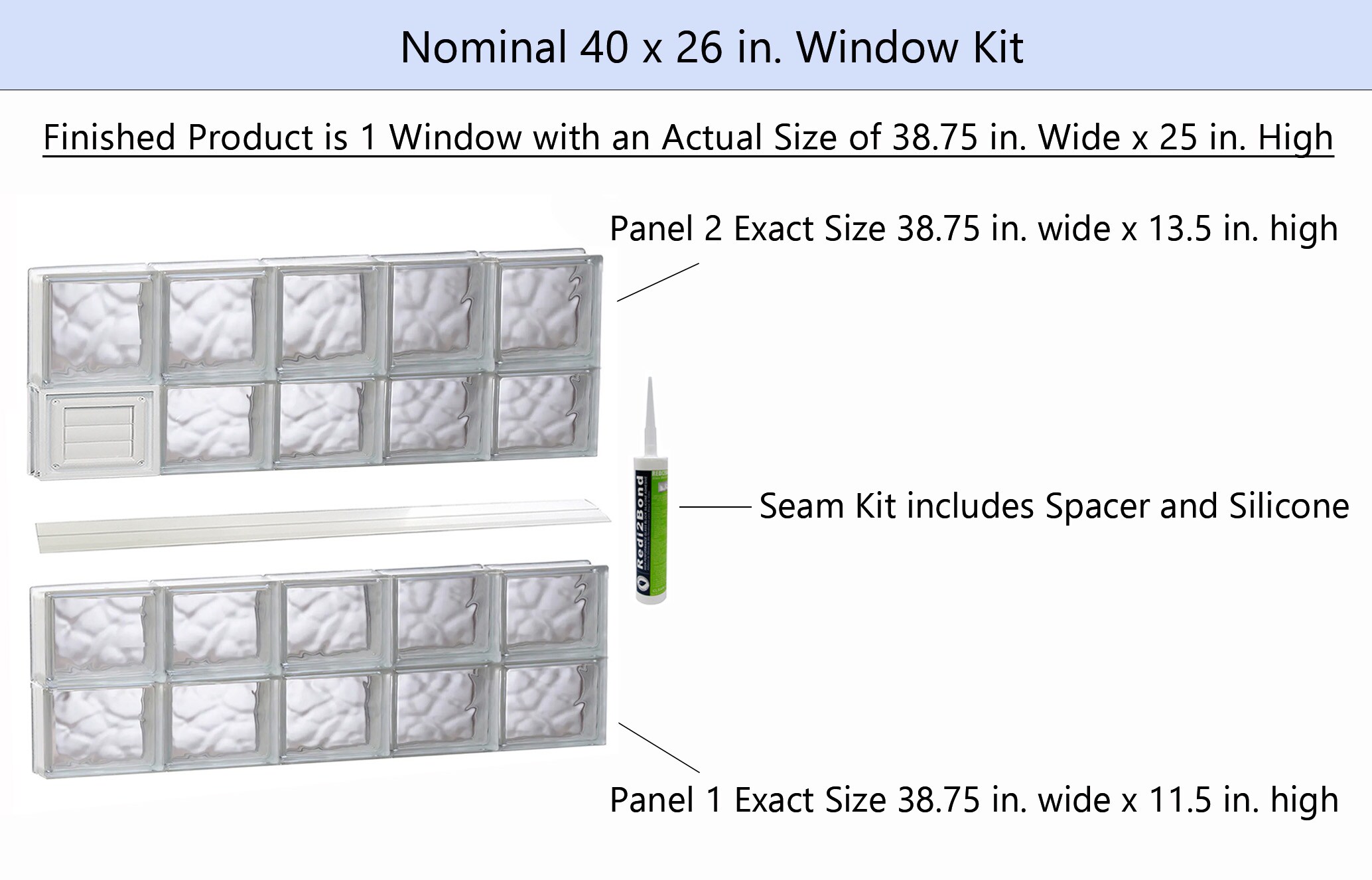 REDI2SET D4026DC Glass-Block-Windows - View #2