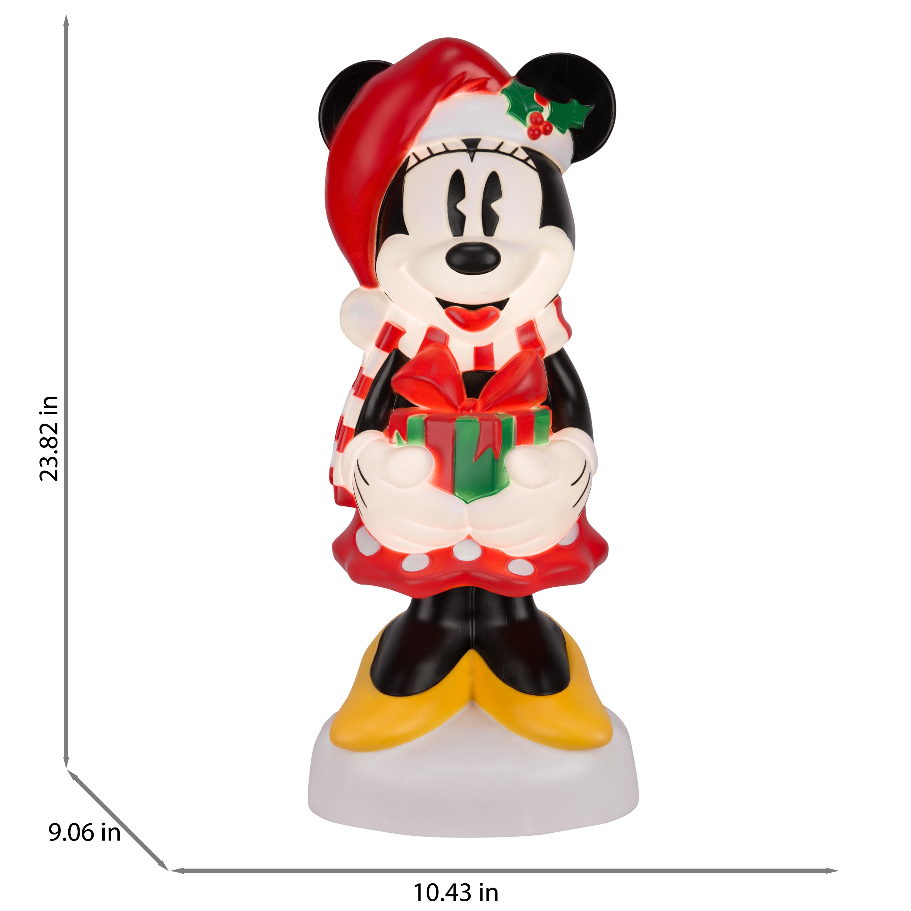 2) purchases SET Disney Mickey & Minnie Mouse BLOW MOLD Christmas Santa Vintage Inspired