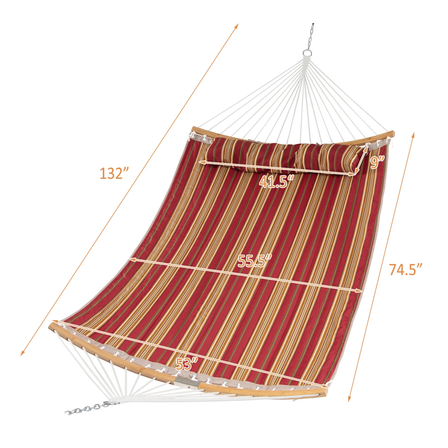 WELLFOR TDG10458RE hammocks - View #2
