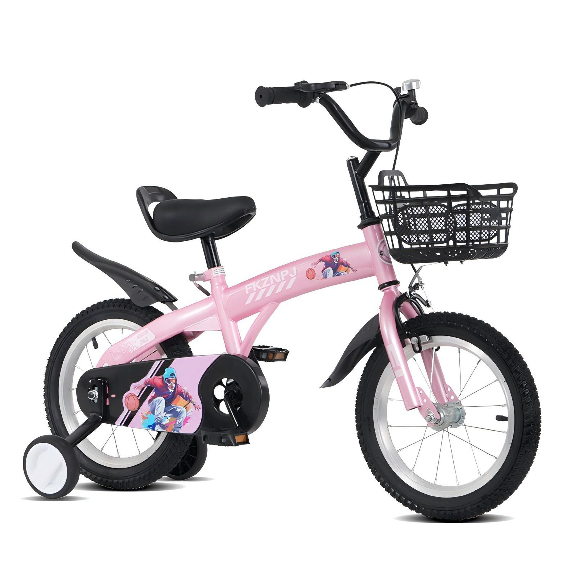 HyperDrop Cart 18-in Kids Sporty Bicycle with Training Wheels and Kickstand for Ages 5-10
