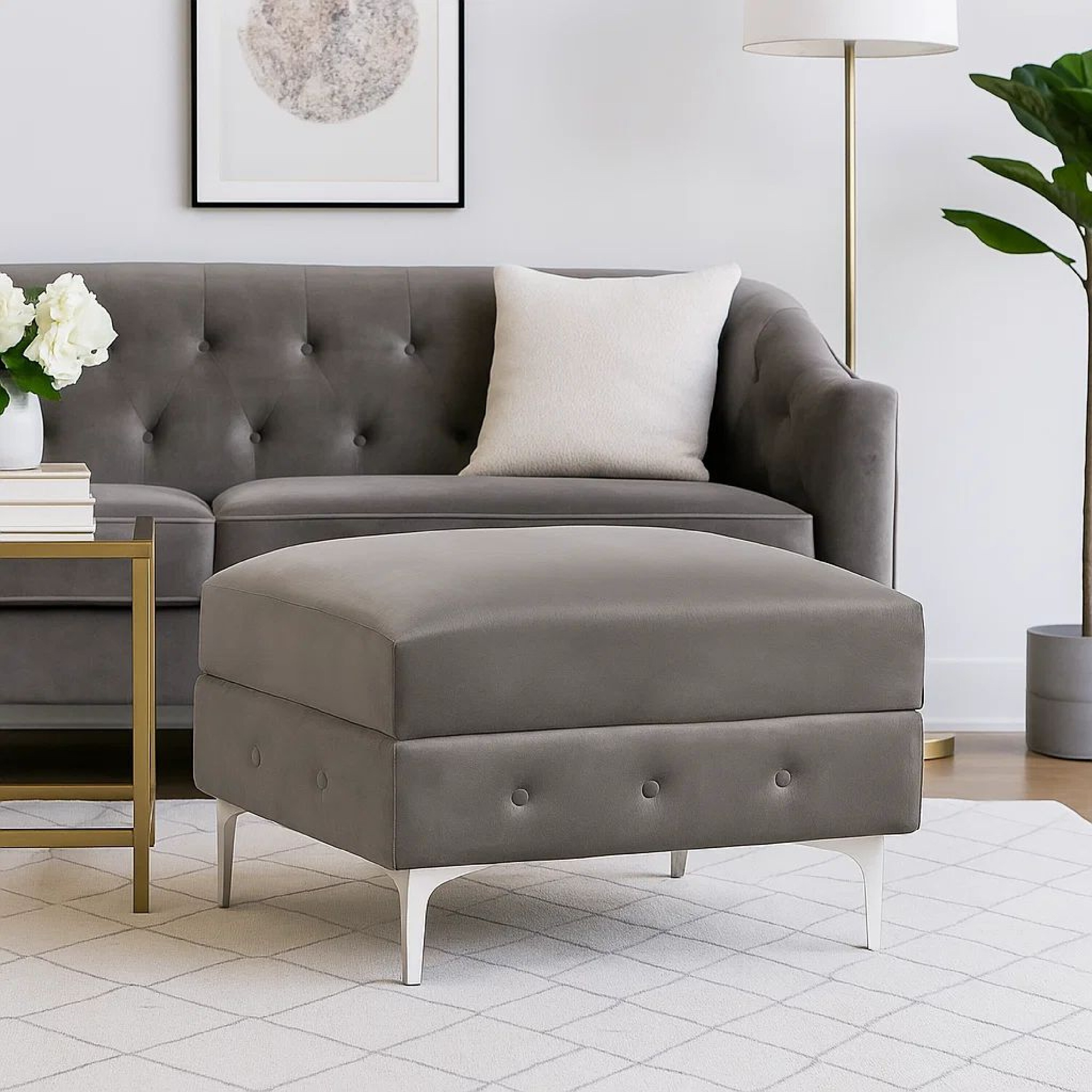 Benzara BM299602 Indoor-Ottomans - View #7