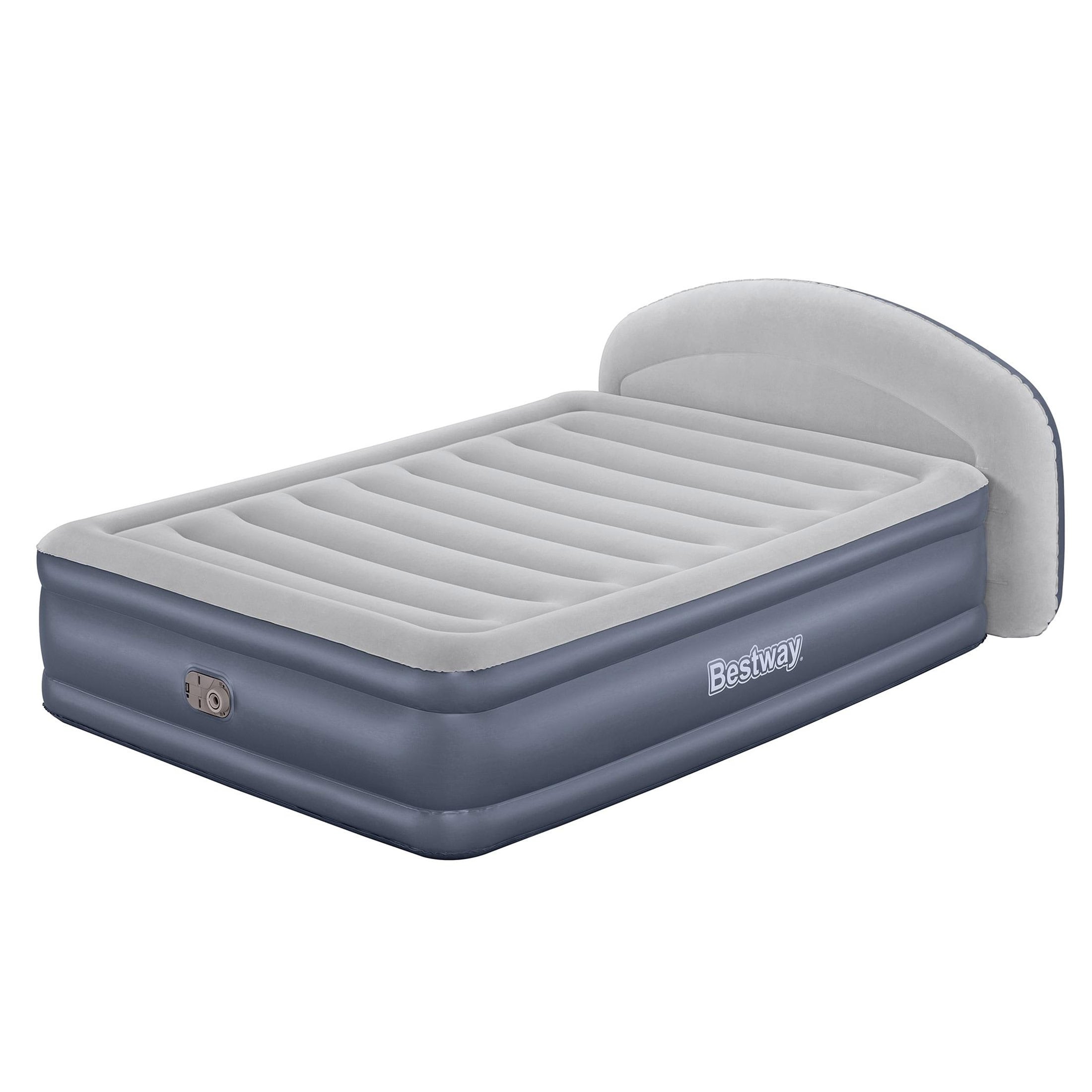 Bestway -  Tritech LoungeLux Headboard 18 Inches Queen Air Mattress with Built-in AC Pump